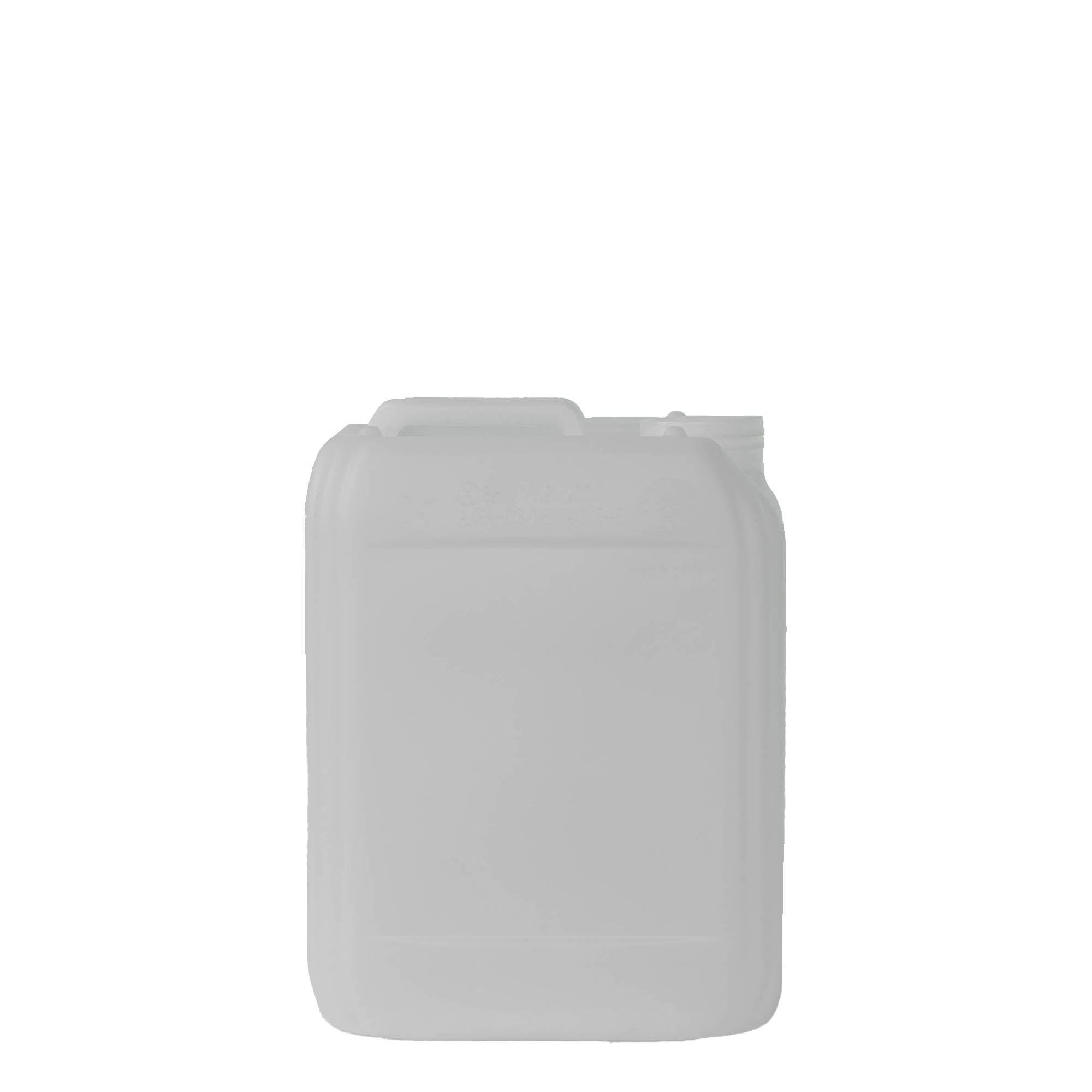 5 l kanister, ristkülikukujuline, HDPE-plastik, naturaalne, ava: ND 55
