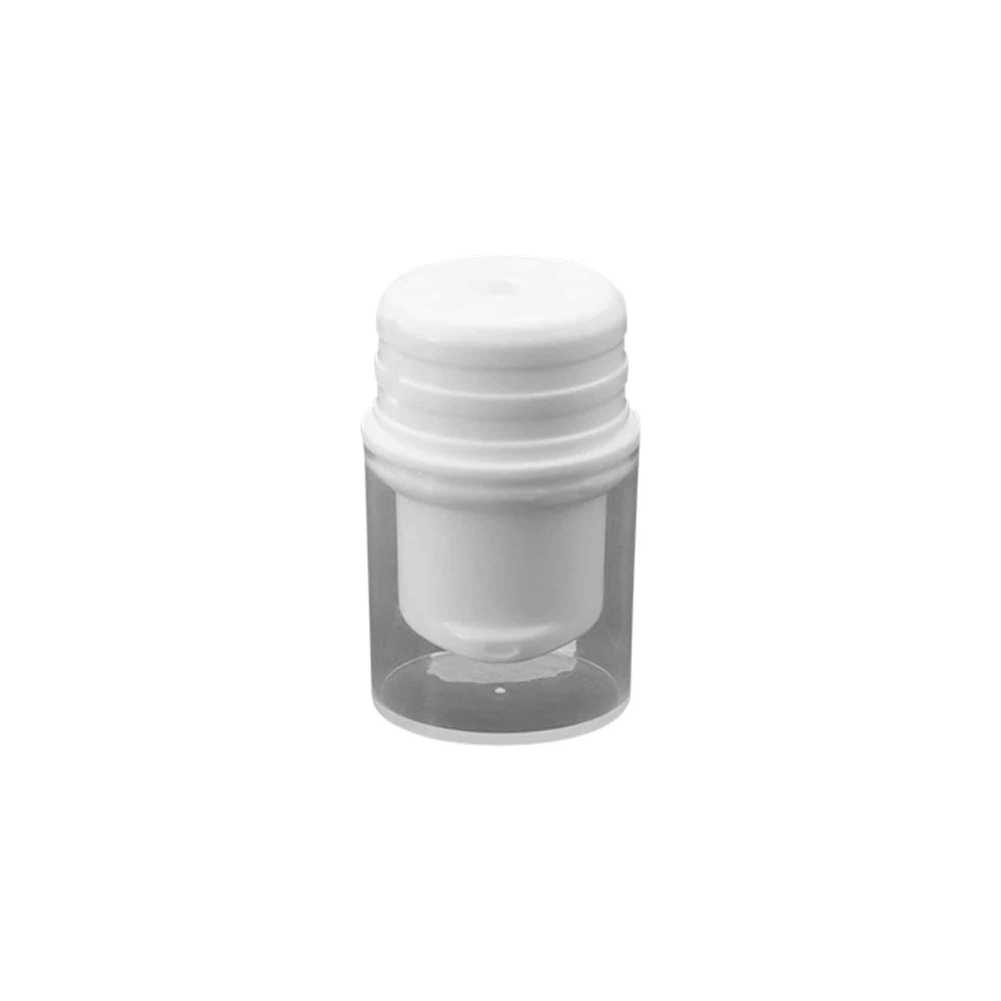 Airless dosaatori pumbapea „Nano“, PP-plast, valge