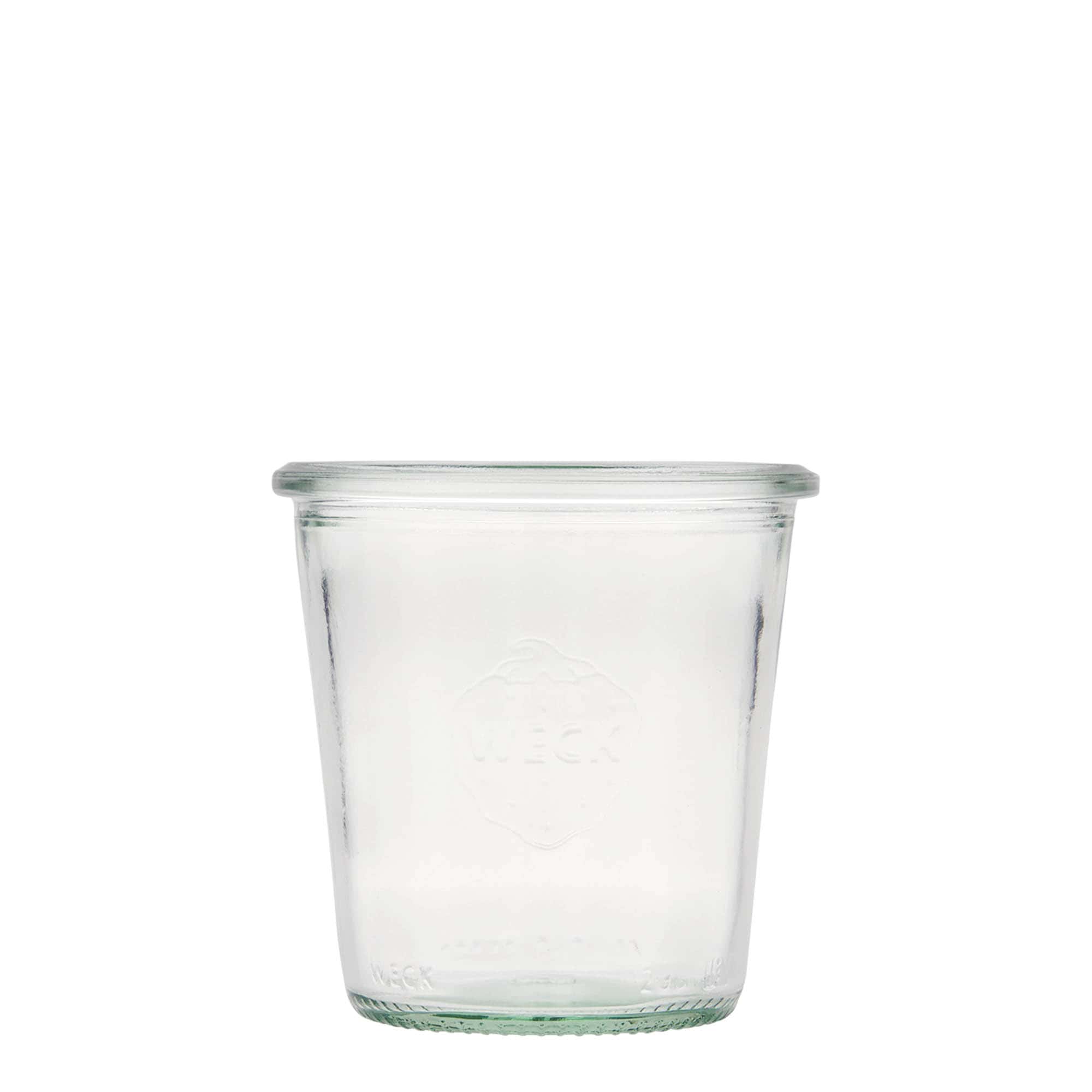 290 ml WECKi laia suuga purk, sulgur: ümar serv