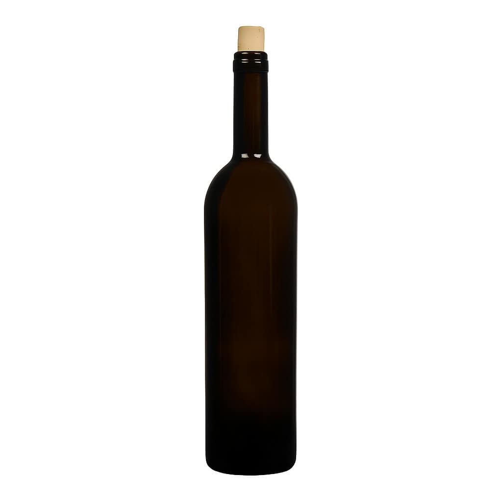 750 ml veinpudel 'Liberty', antiikroheline, suue: kork