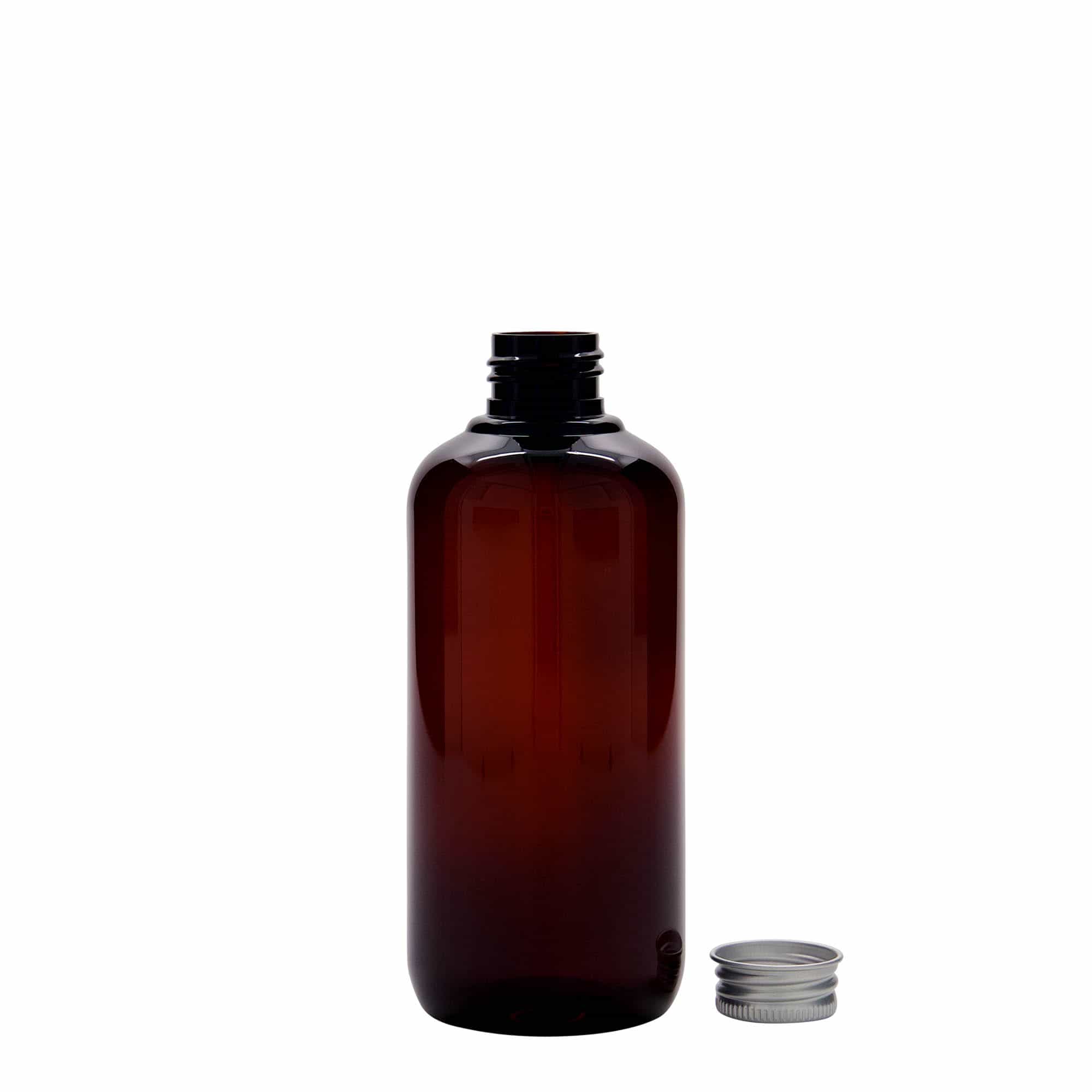 250 ml ringlussevõetud plastist pudel 'Victor's Best', PCR, pruun, sulgur:  24/410