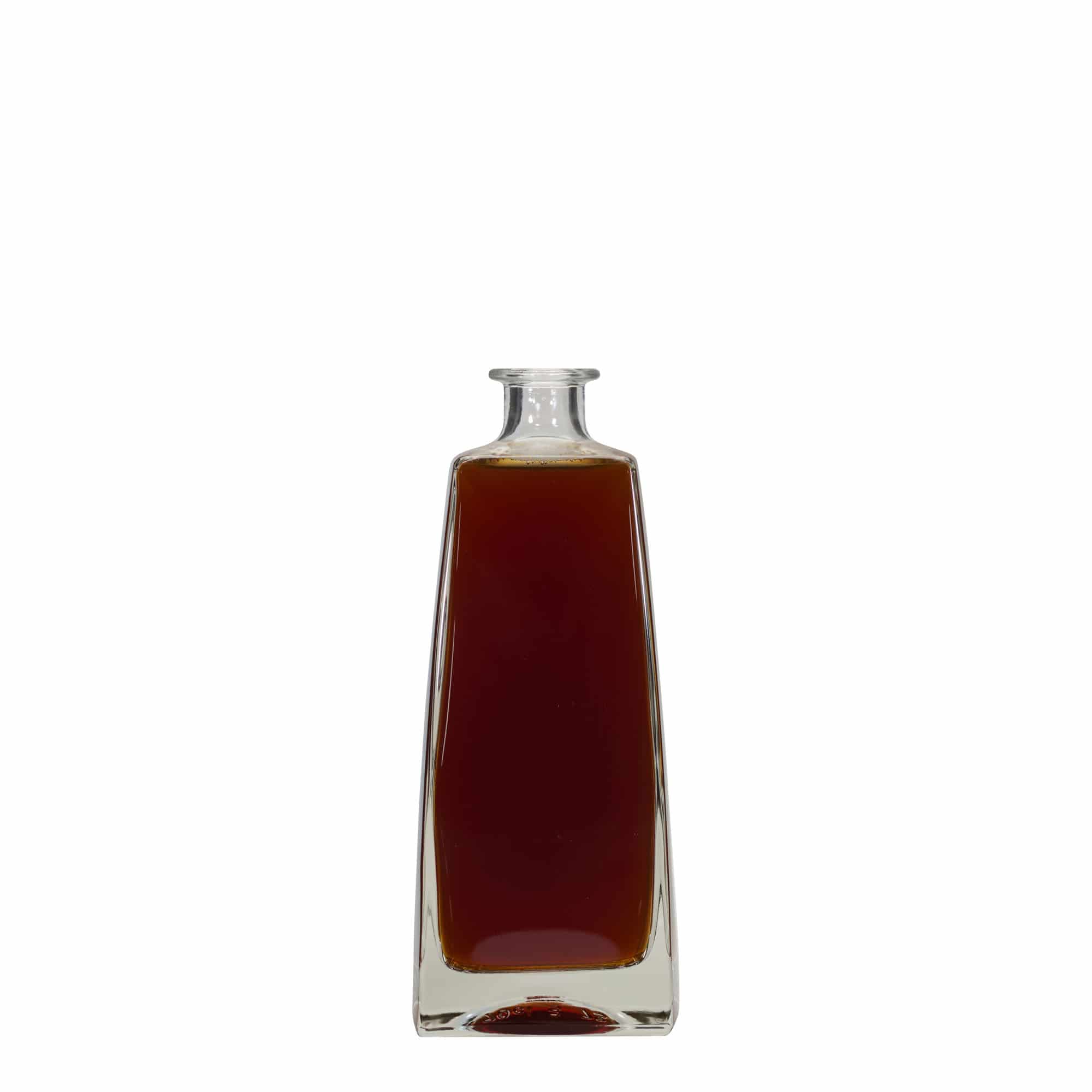 700 ml klaaspudel 'Timmy', ristkülikukujuline, ava: kork