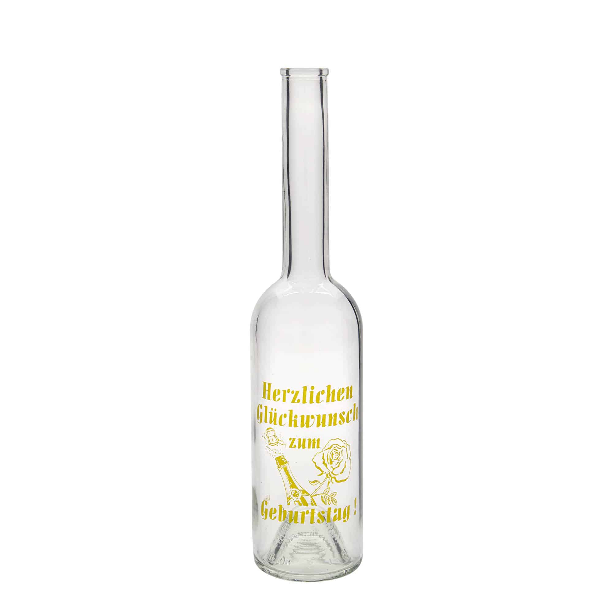 500 ml klaaspudel 'Opera', motiiv: Apple (õun), sulgur: kork