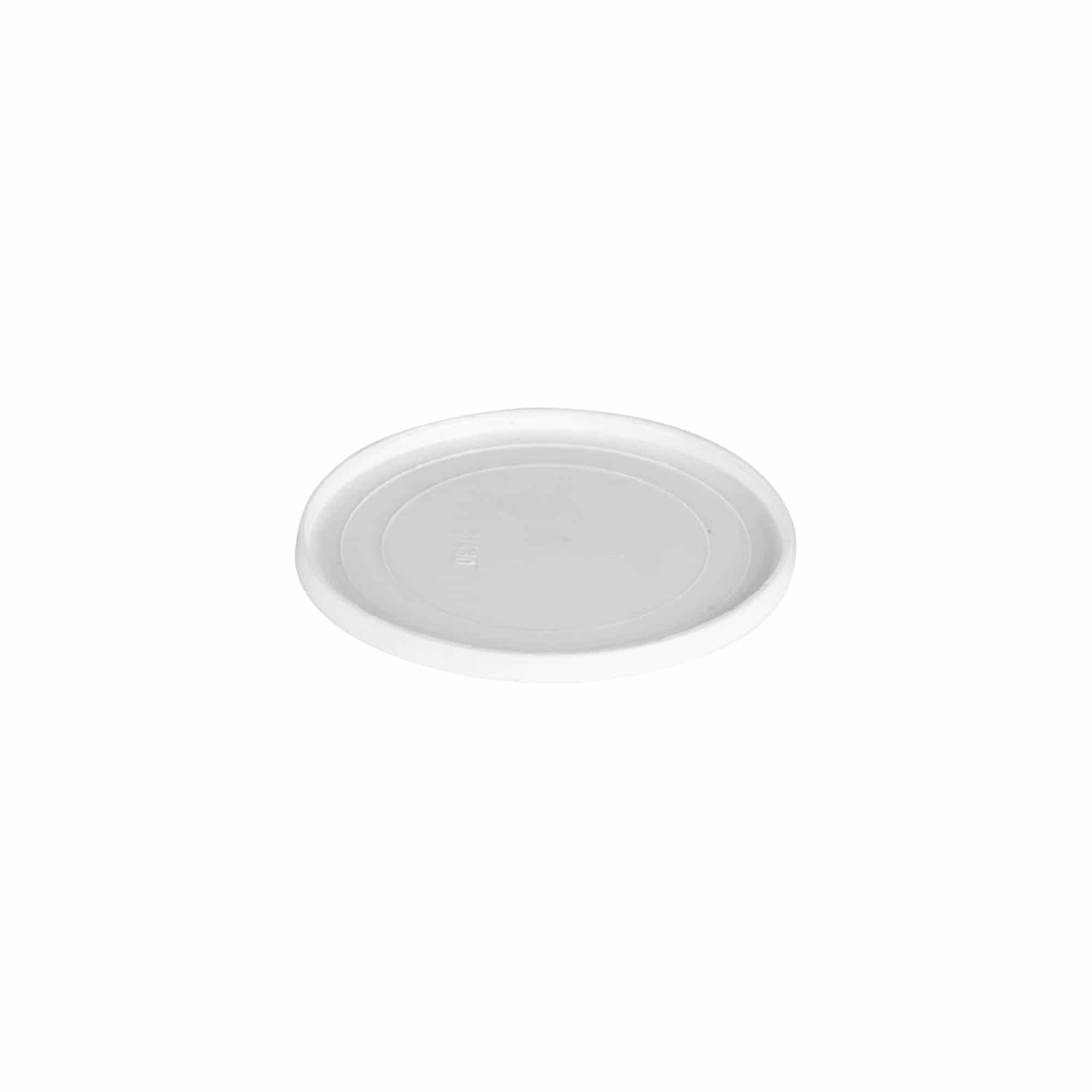 Katteplaat 30 ml 'Bianca' jaoks, PP-plastik, valge