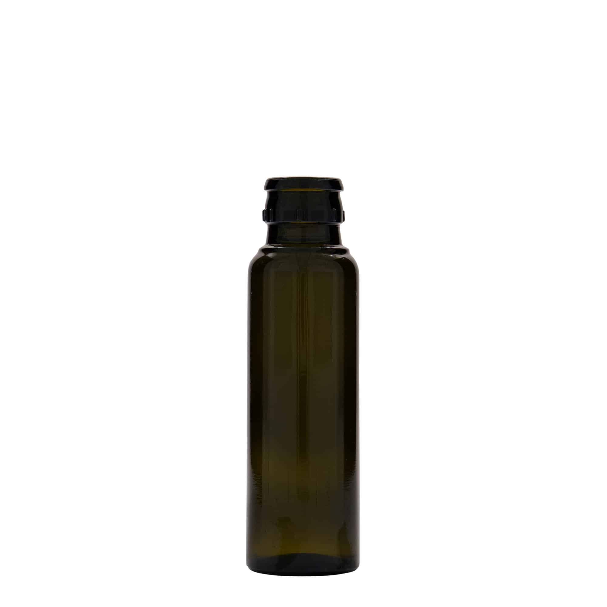 100 ml äädika/õlipudel 'Willy New', klaas, antiikroheline, sulgur: DOP