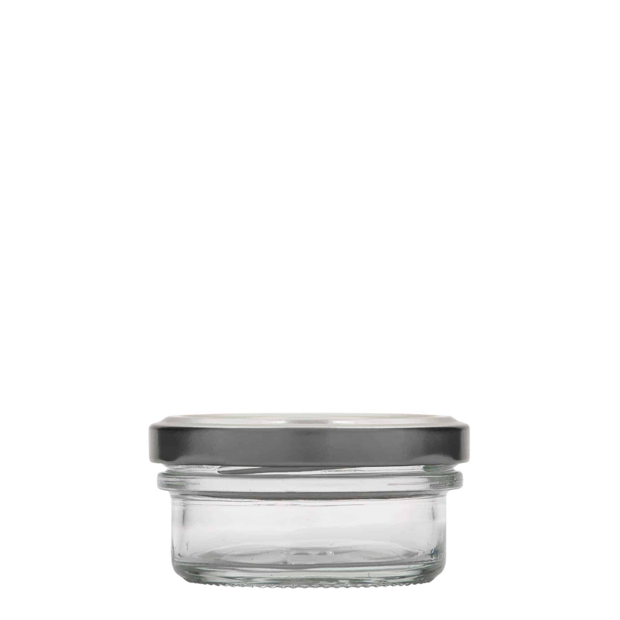 65 ml madal laia suuga purk, sulgur: twist-off (TO 66)
