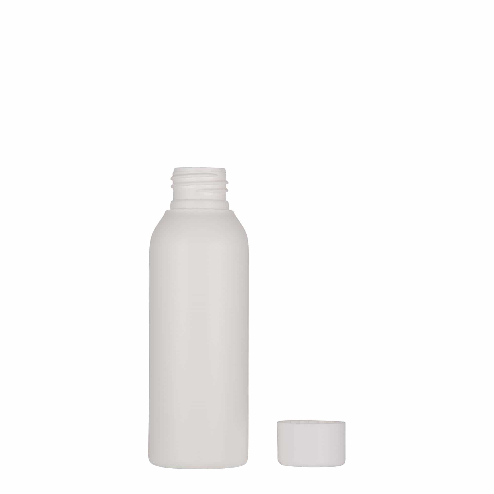 100 ml plastpudel 'Tuffy', HDPE, valge, kael: 24/410