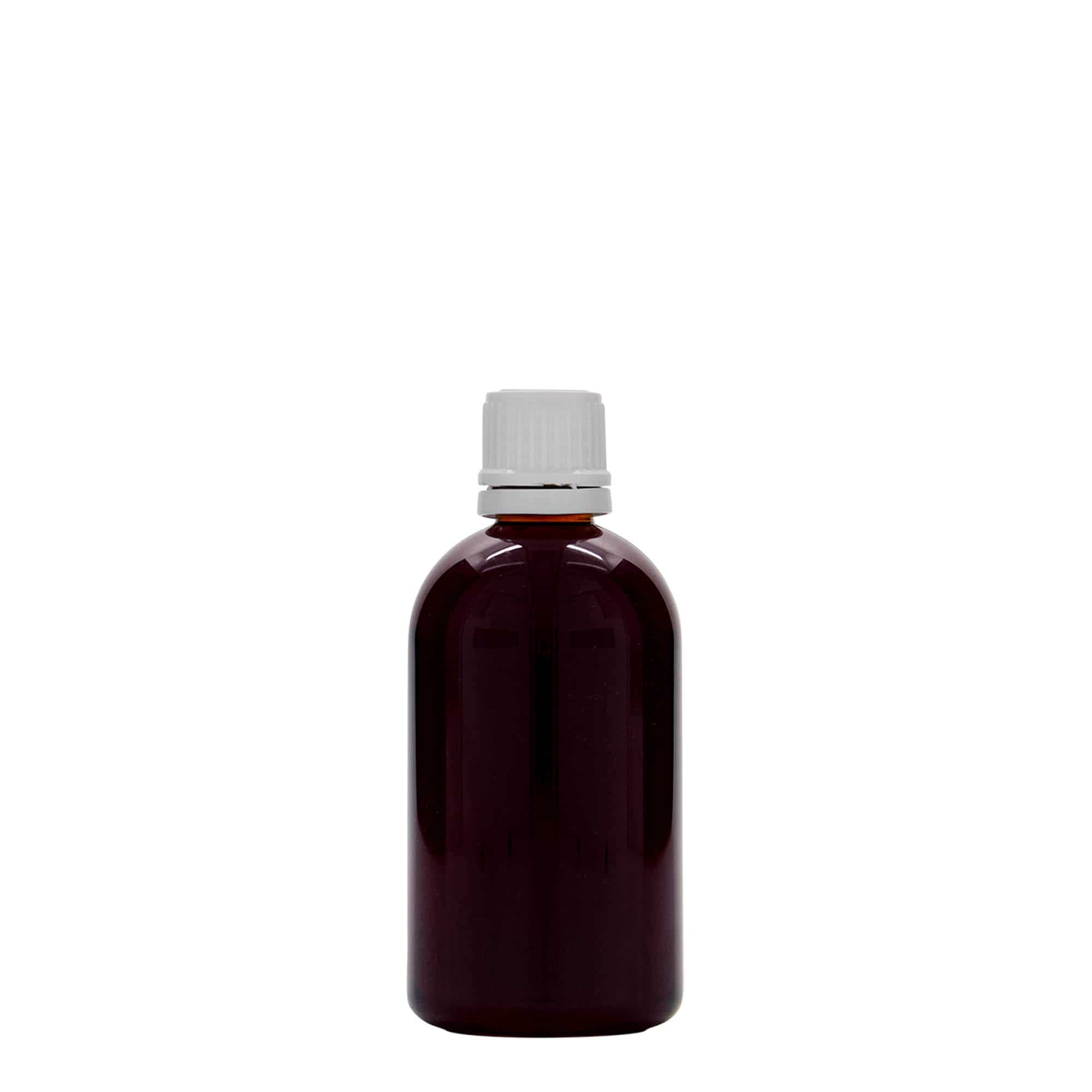 100 ml PET-meditsiinipudel 'Easy Living', plastik, suuava: DIN 18
