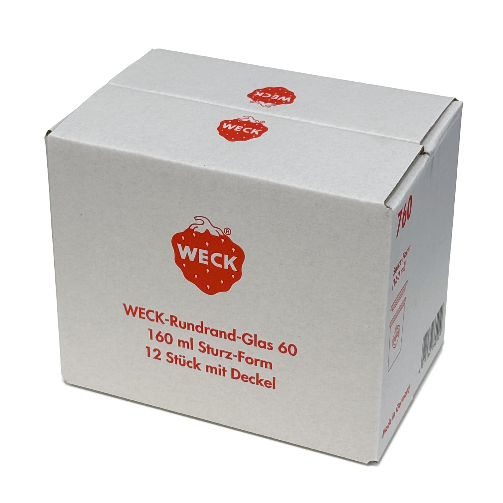 12x 160 ml WECK-klaaspurk klaaskaanega RR 60