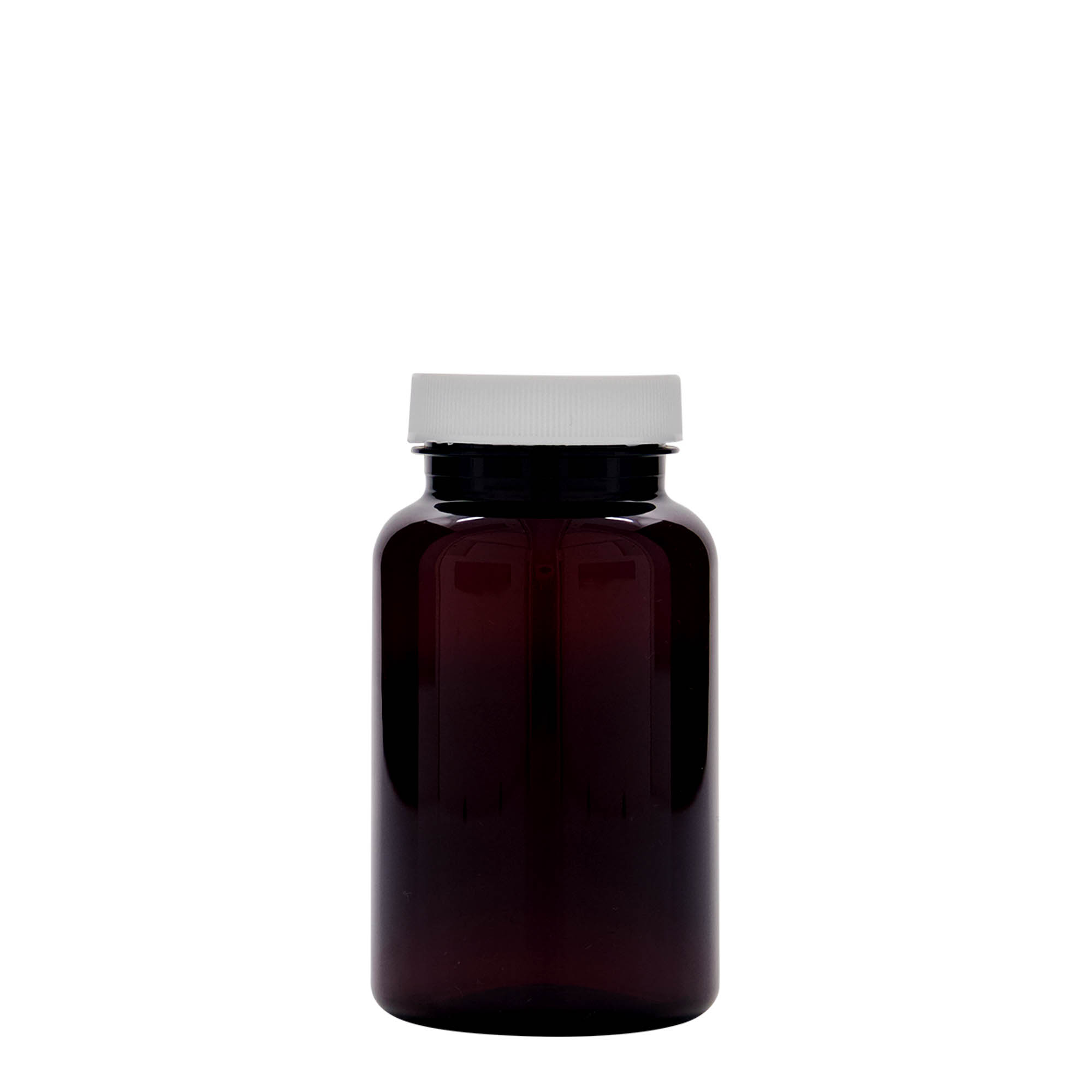 200 ml PET-pudel, plastik, pruun, suuava: 45/400