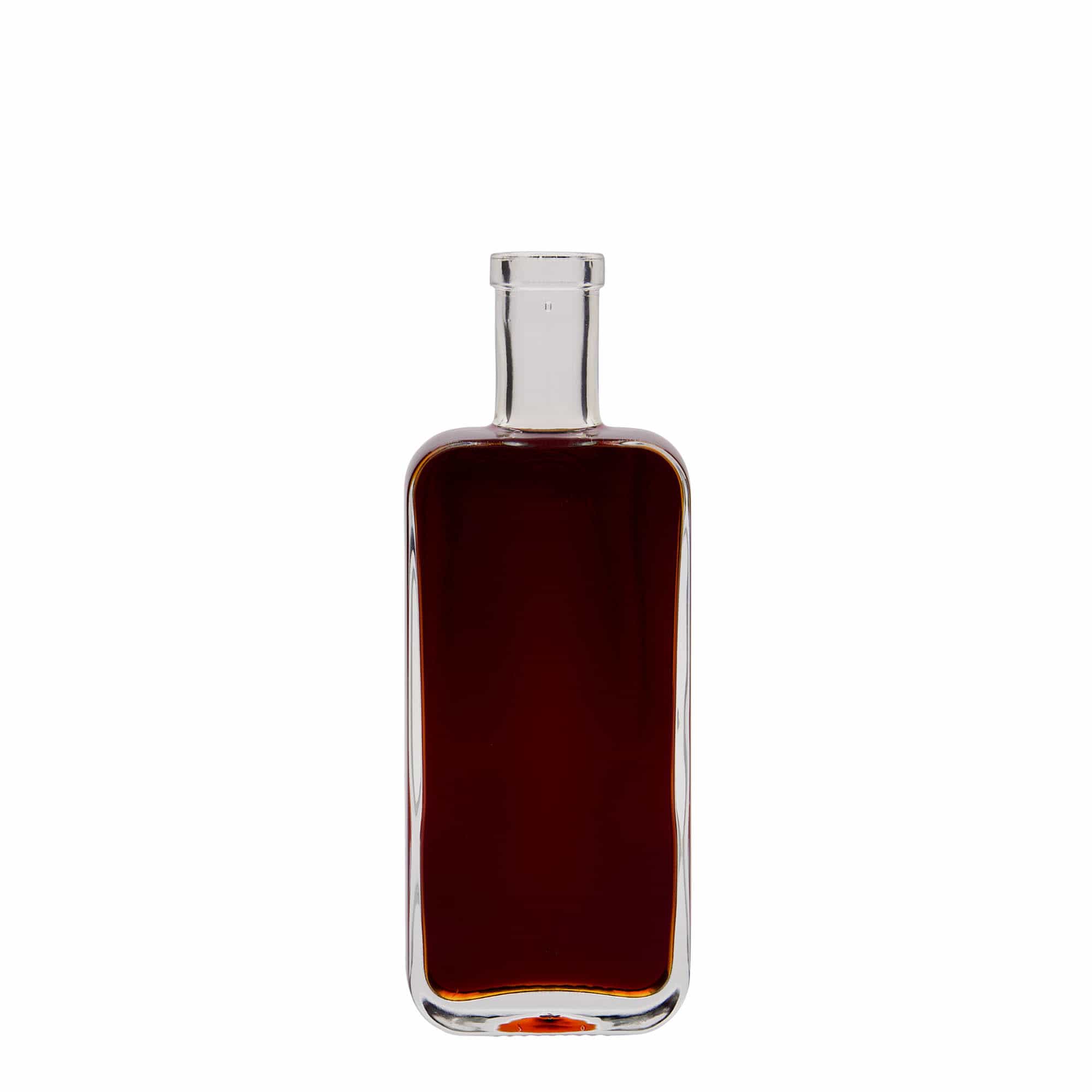 200 ml klaaspudel 'Nice', ristkülikukujuline, sulgur: kork
