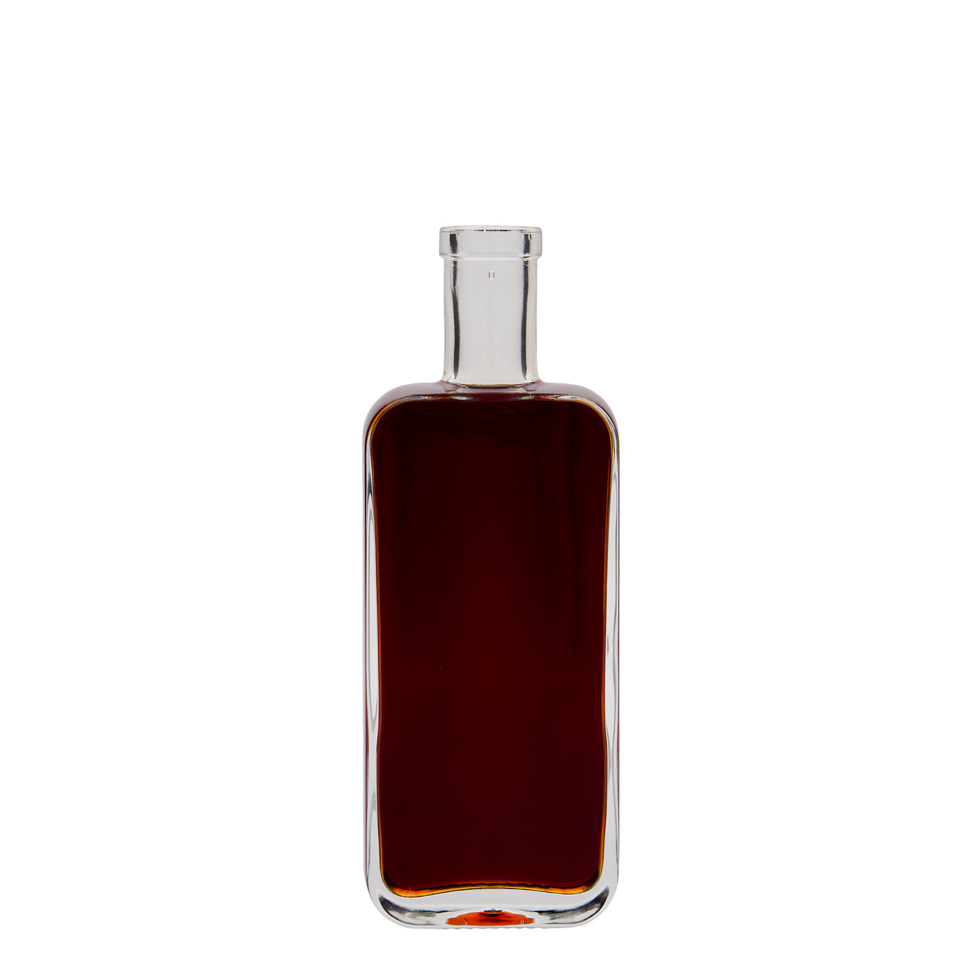 200 ml klaaspudel 'Nice', ristkülikukujuline, sulgur: kork