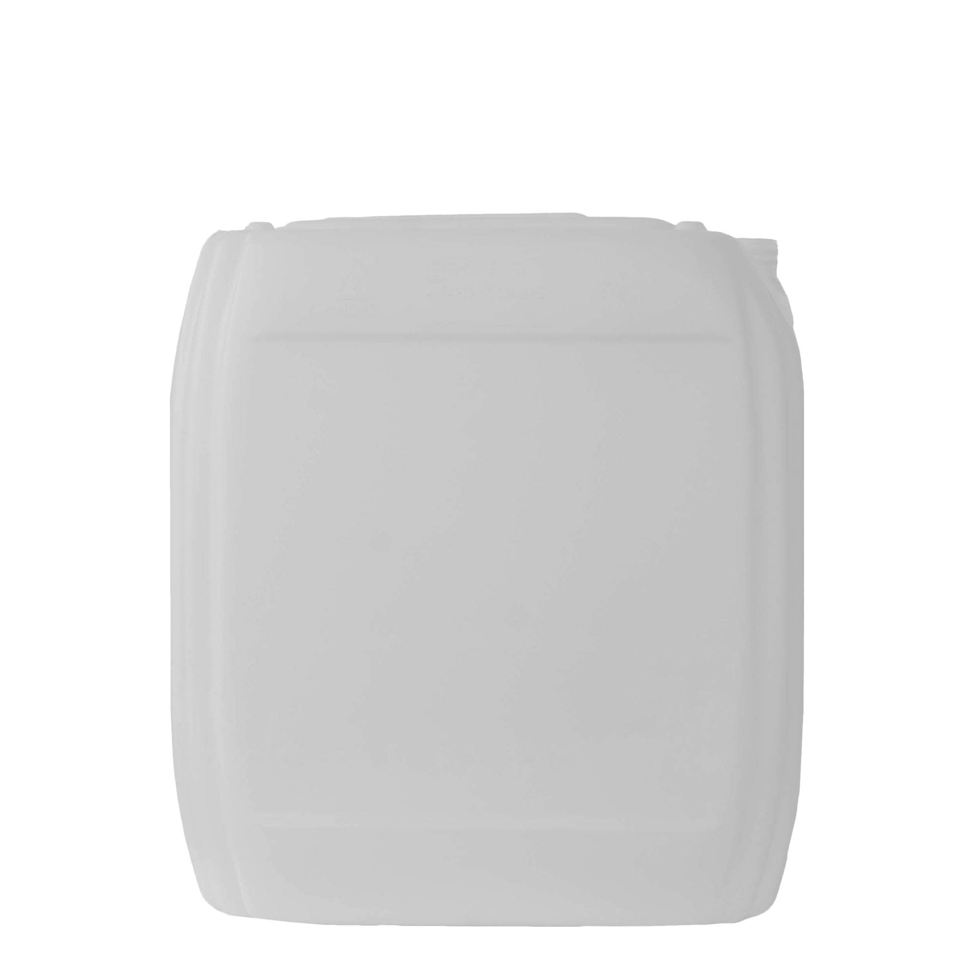 25 l kanister, ristkülikukujuline, HDPE-plast, loomulik värv, sulgur: ND 60 25 l kanister, ristkülikukujuline, HDPE-plast, loomulik värv, sulgur: ND 60
