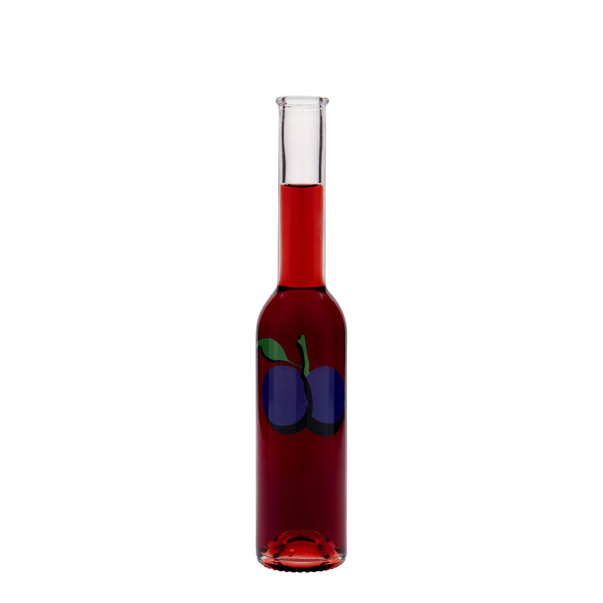 200 ml klaaspudel 'Opera', motiiv: ploom, sulgur: kork
