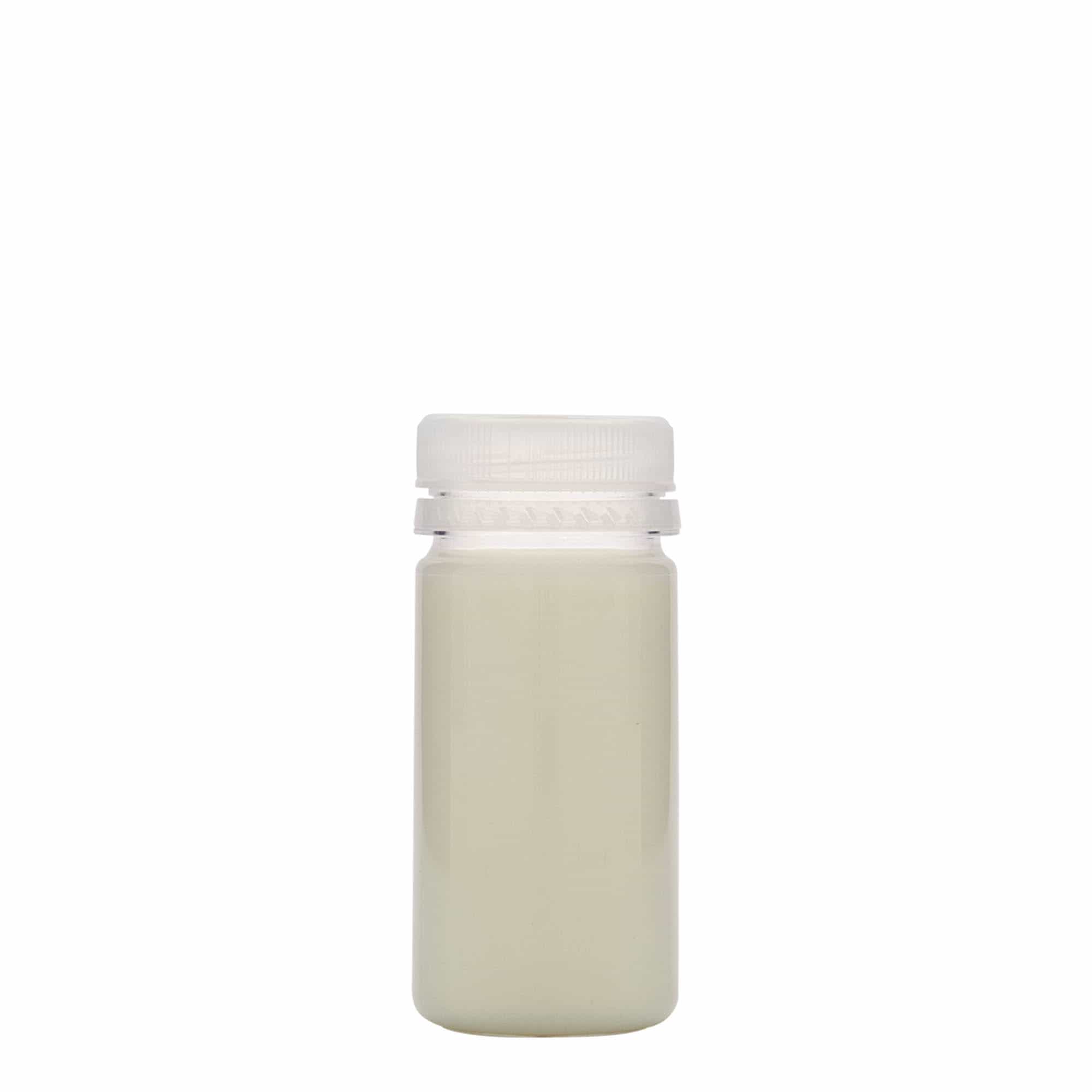 100 ml PET-pudel „Everytime“, plastik, avale: 38 mm