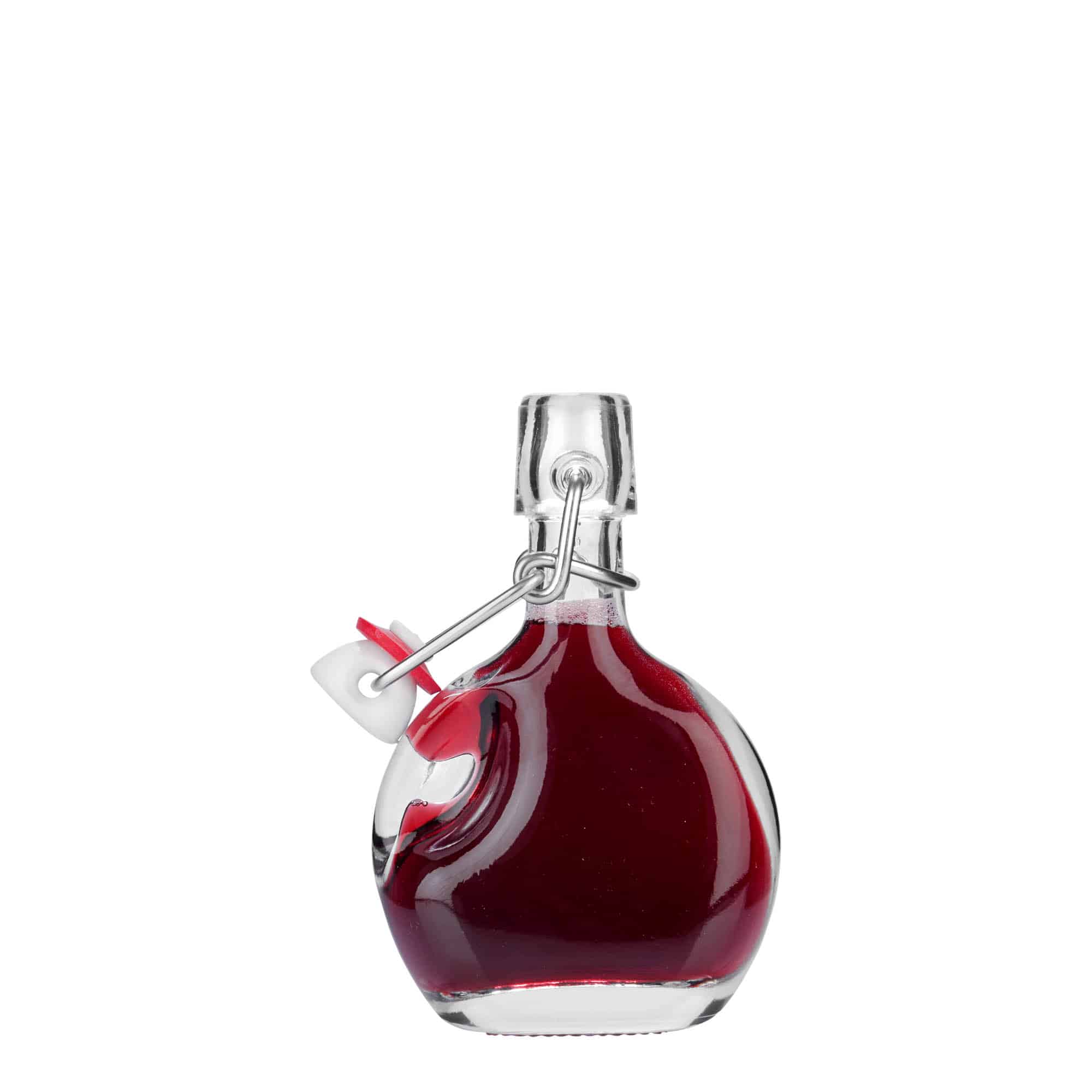 40 ml klaaspudel 'Lukas', ovaalne, suuava: klambrikork