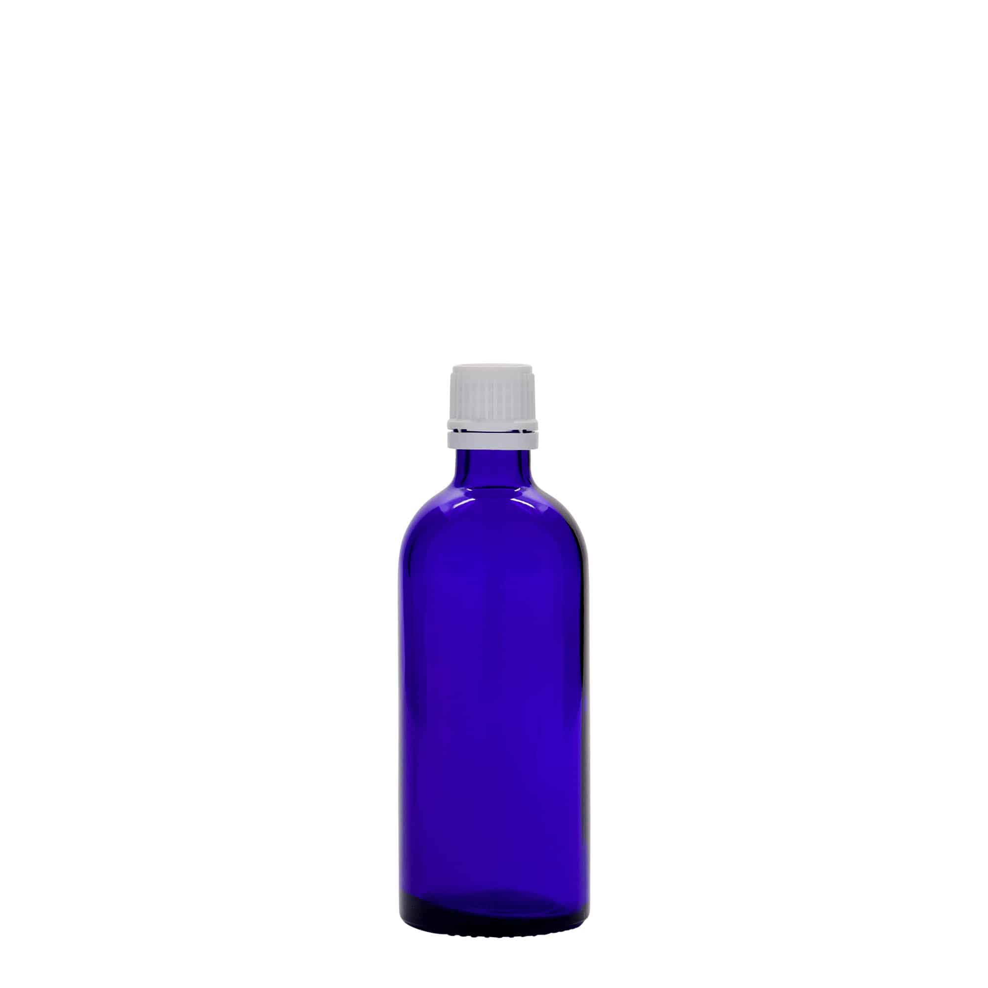 100 ml rohupudel, klaas, sügavsinine, sulgur: DIN 18