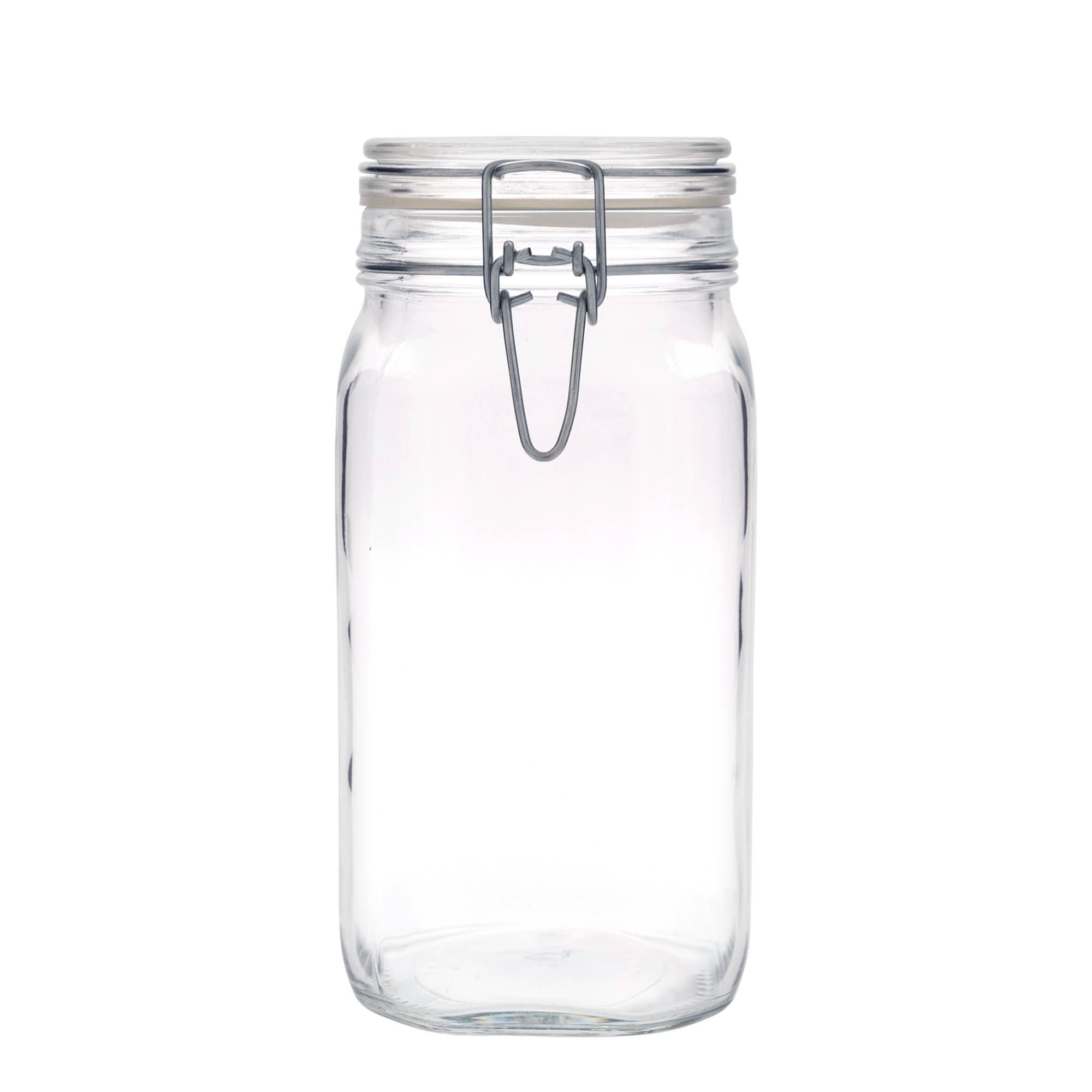 1.500 ml traadist sangaga klaaspurk „Fido“, ruudukujuline, avale: traadist sangalukk 1.500 ml traadist sangaga klaaspurk „Fido“, ruudukujuline, avale: traadist sangalukk
