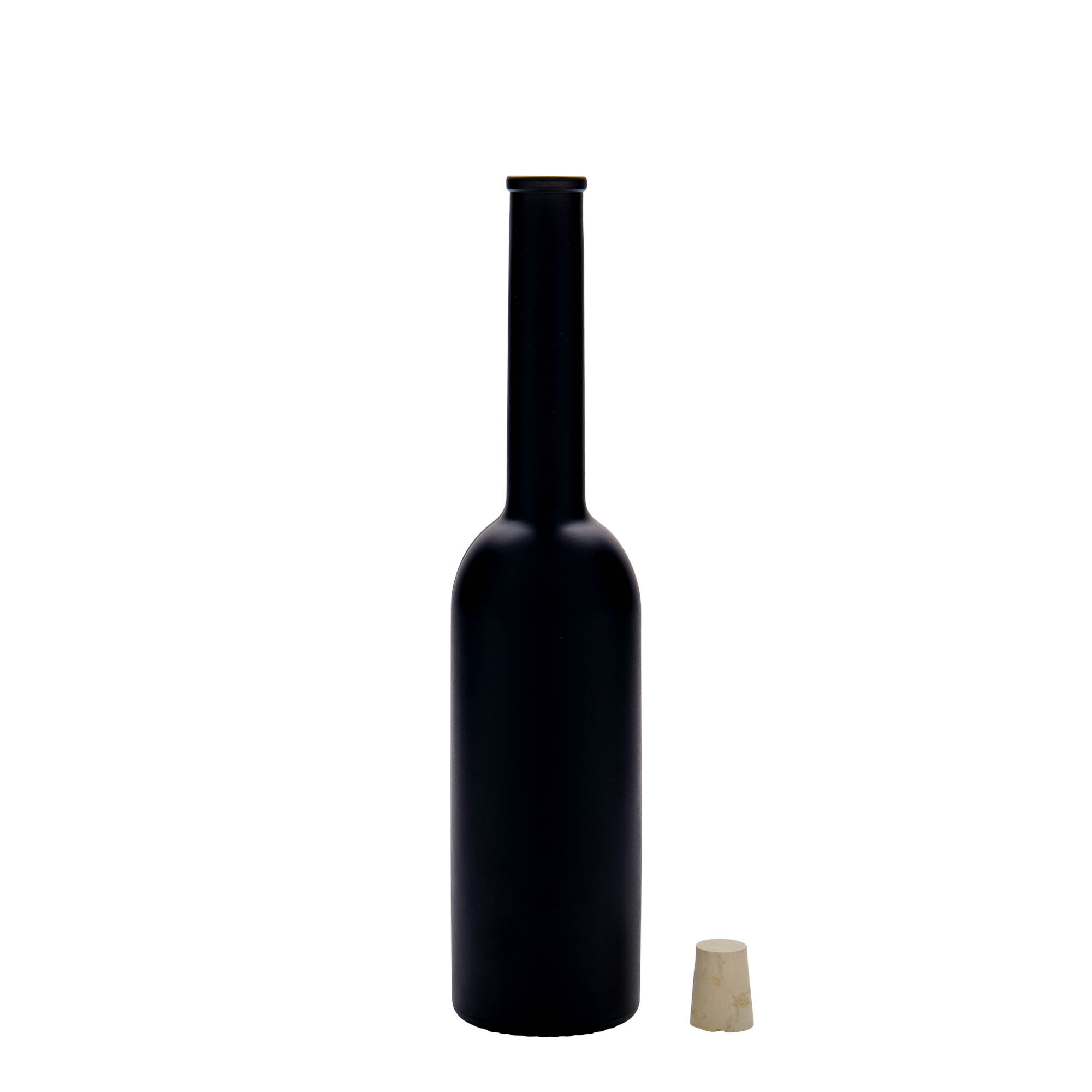 200 ml klaaspudel 'Opera', must, sulgur: kork