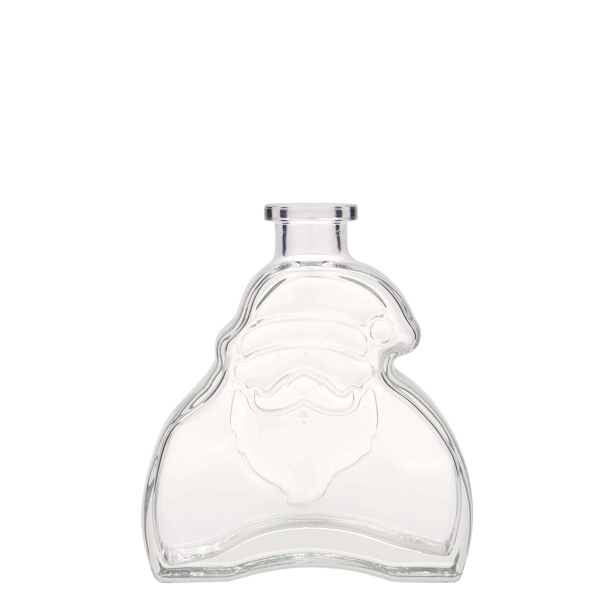 200 ml klaaspudel 'Jõuluvana', sulgur: kork