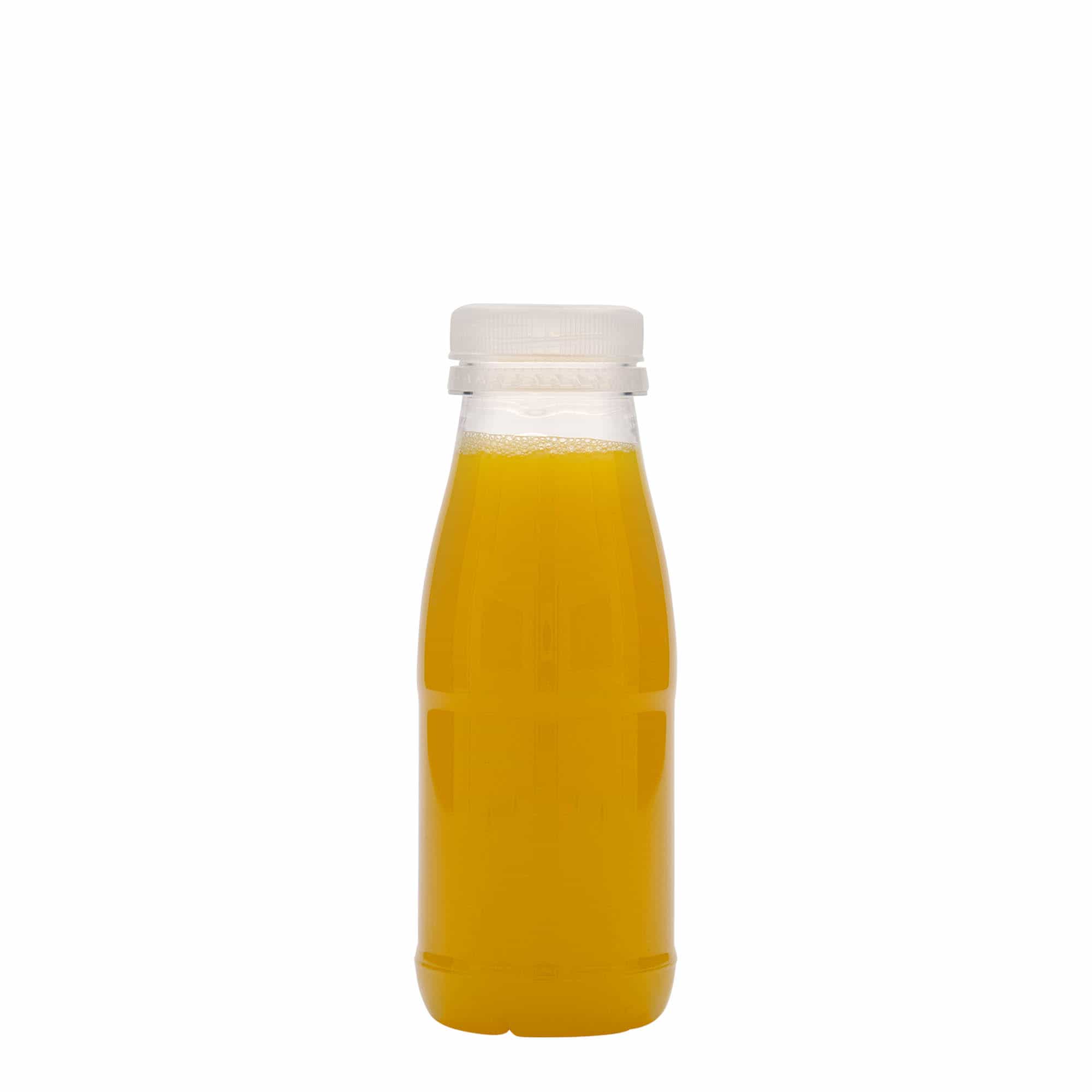 250 ml PET-pudel 'Milk and Juice', plast, sulgur: 38 mm