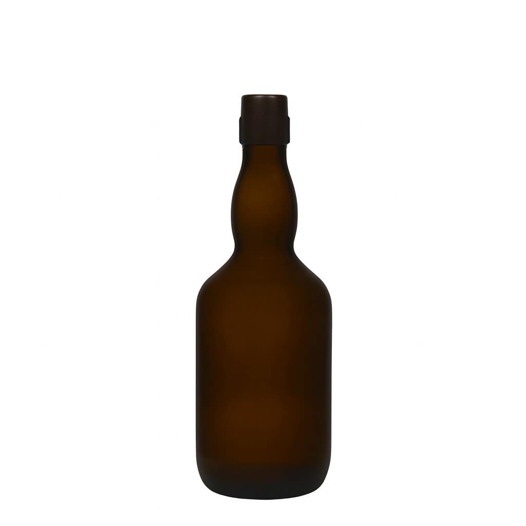 500 ml õllepudel kaelaga, klaas, antiikroheline, suuava: klambrikork