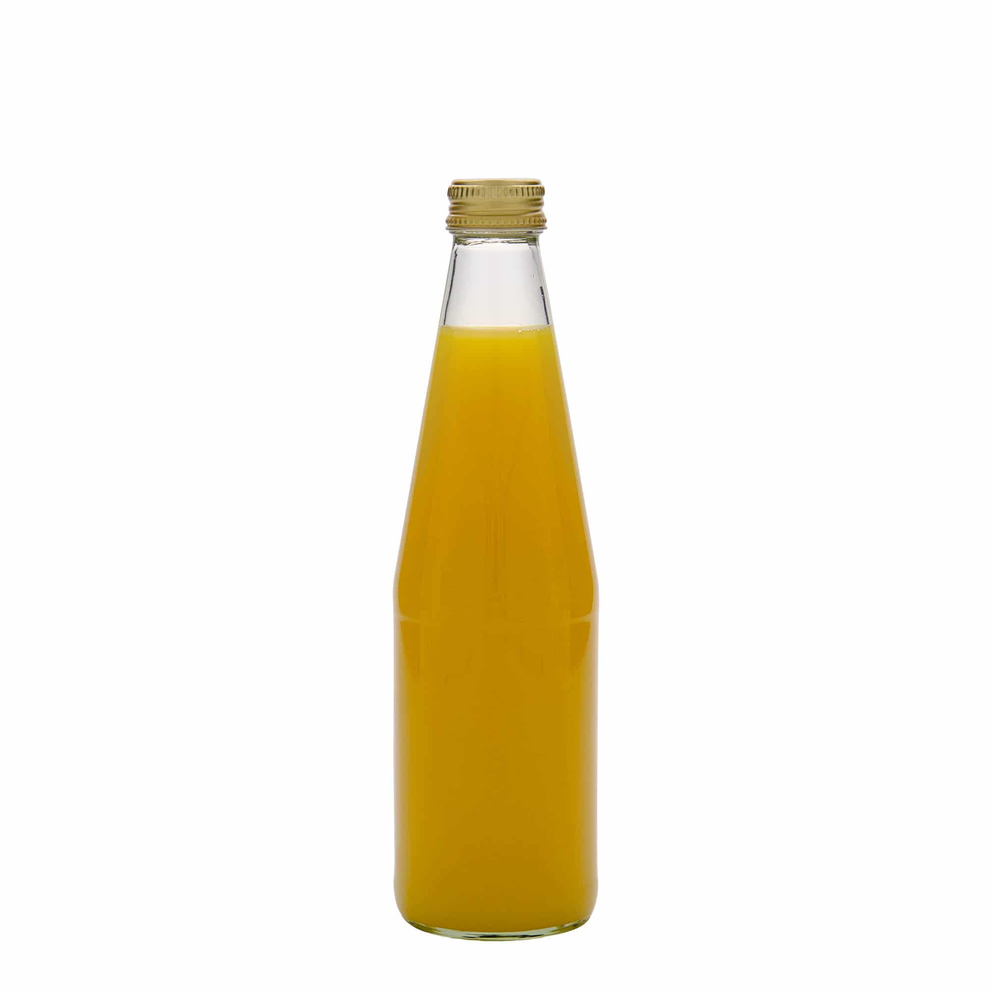 330 ml porgandikujuline universaalpudel, klaas, sulgur: PP 28