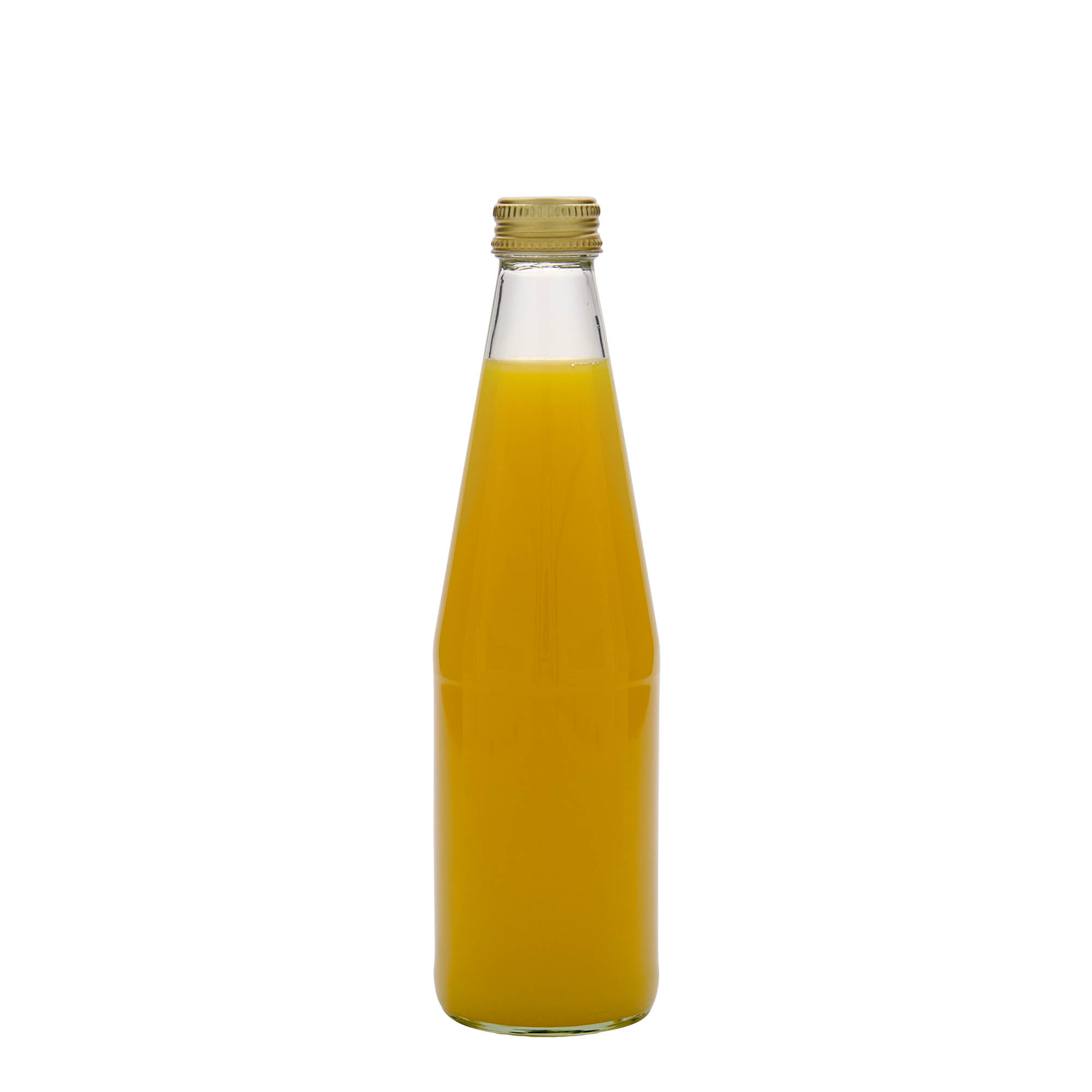 330 ml universaalpudel porgandi kujuga, klaas, suuava: PP 28