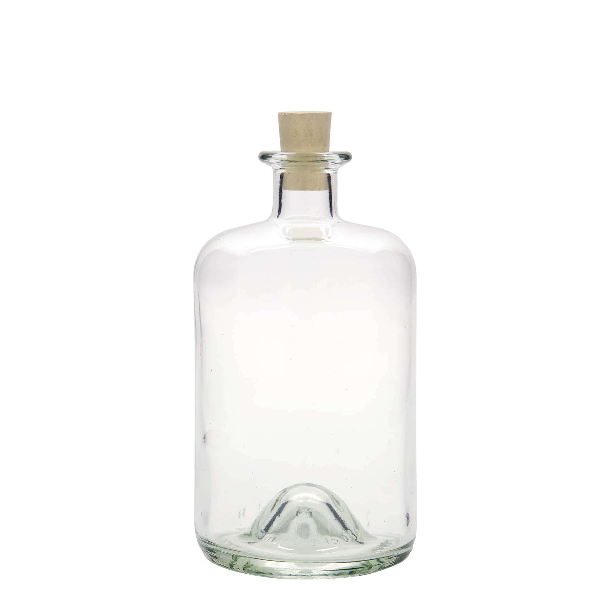 700 ml klaasist apteegipudel, sulgur: kork