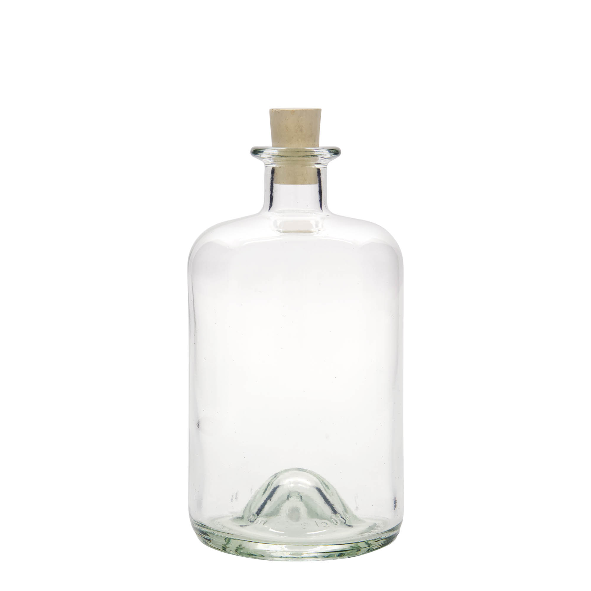 700 ml klaaspudel apteekrile, avale: kork