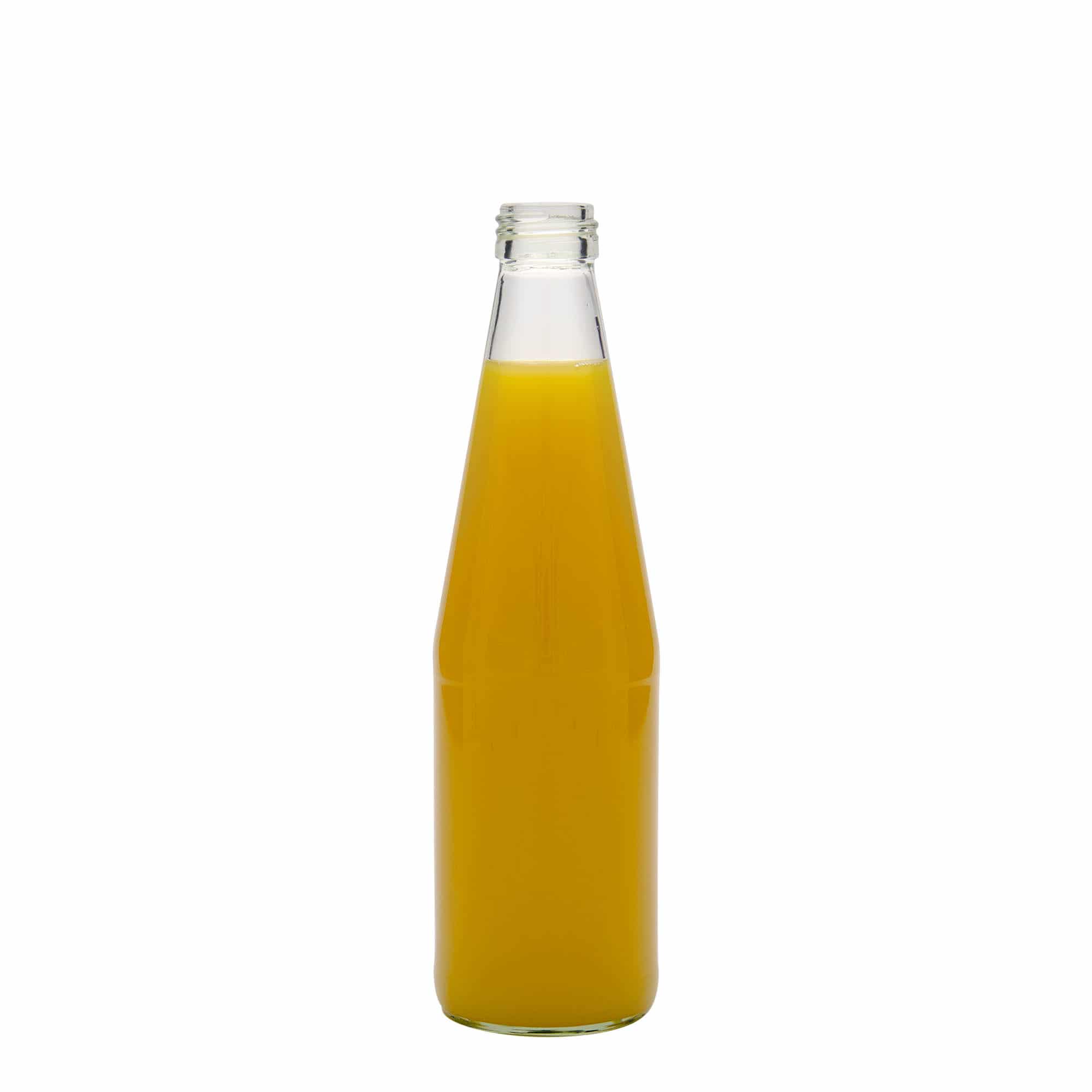 330 ml porgandikujuline universaalpudel, klaas, sulgur: PP 28