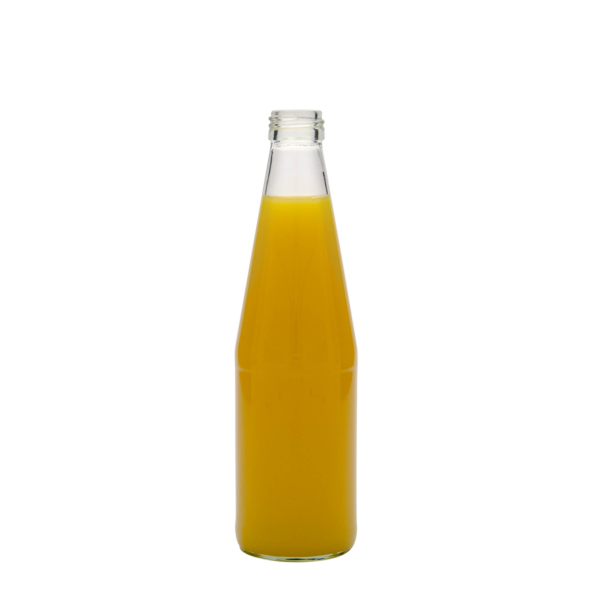 330 ml universaalpudel porgandi kujuga, klaas, avale: PP 28