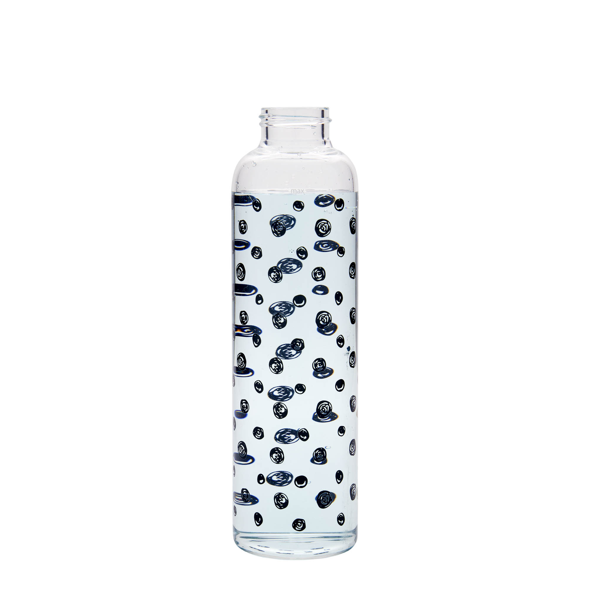 500 ml joogipudel 'Perseus - Mustad täpid', suuava: keeratava korgiga