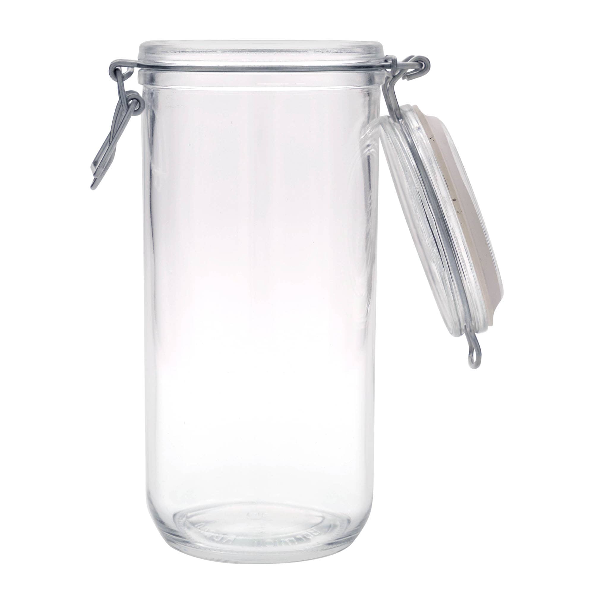 1 000 ml traatklambriga klaaspurk „Fido“, avale: traatklambriga sulgur