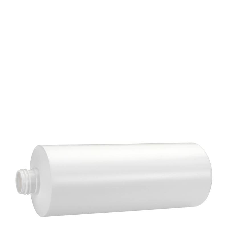 500 ml plastpudel 'Pipe', Green HDPE, valge, sulgur: GPI 24/410