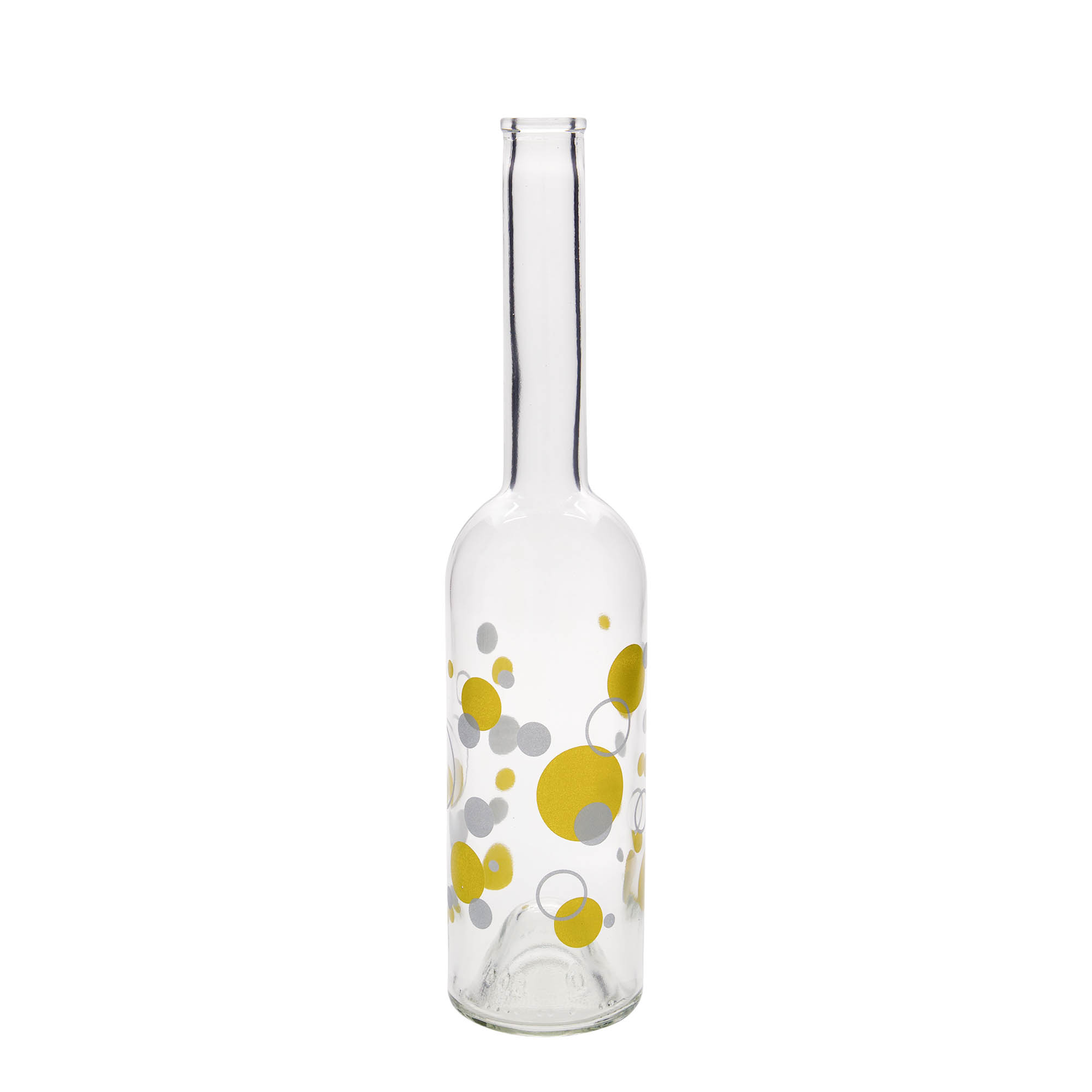 500 ml klaaspudel „Opera“, motiiv: täpid, avale: kork
