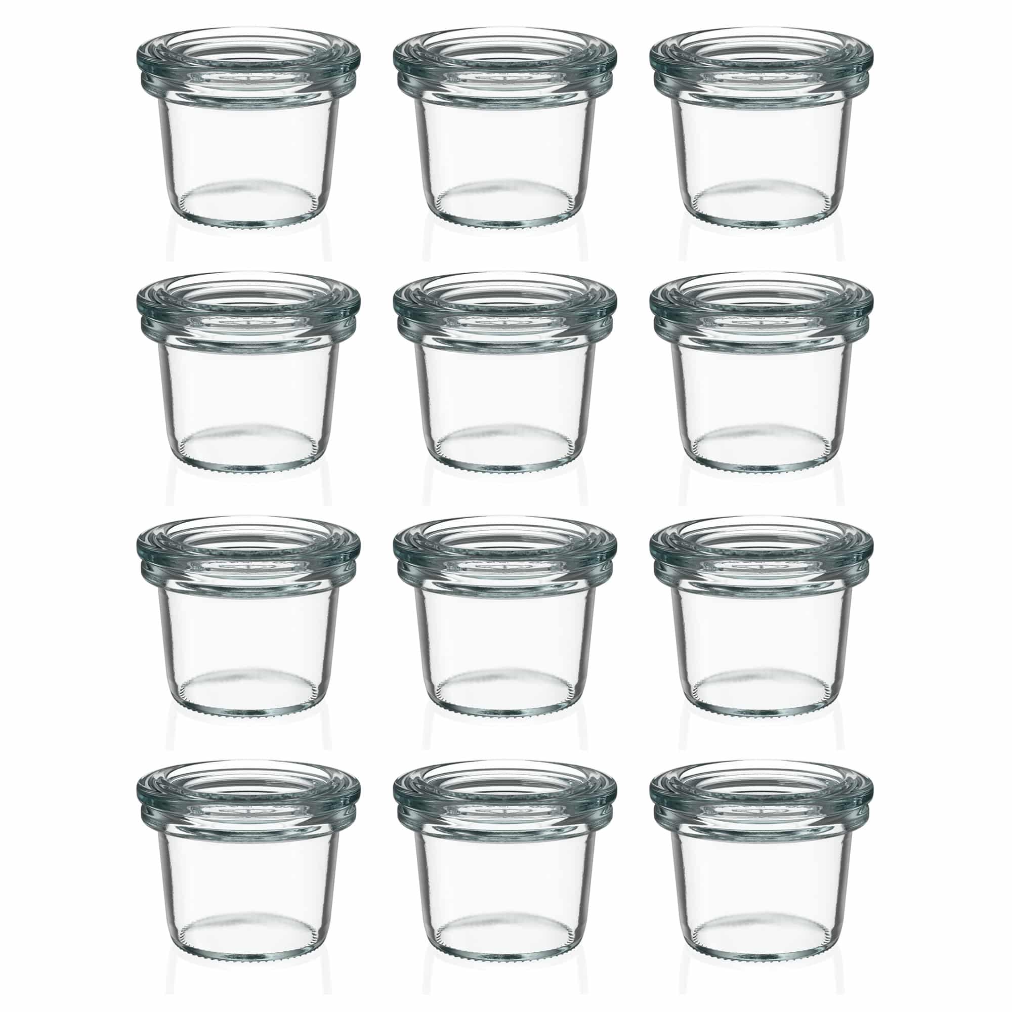 12x 35 ml WECK-klaaspurk klaaskaanega RR 40