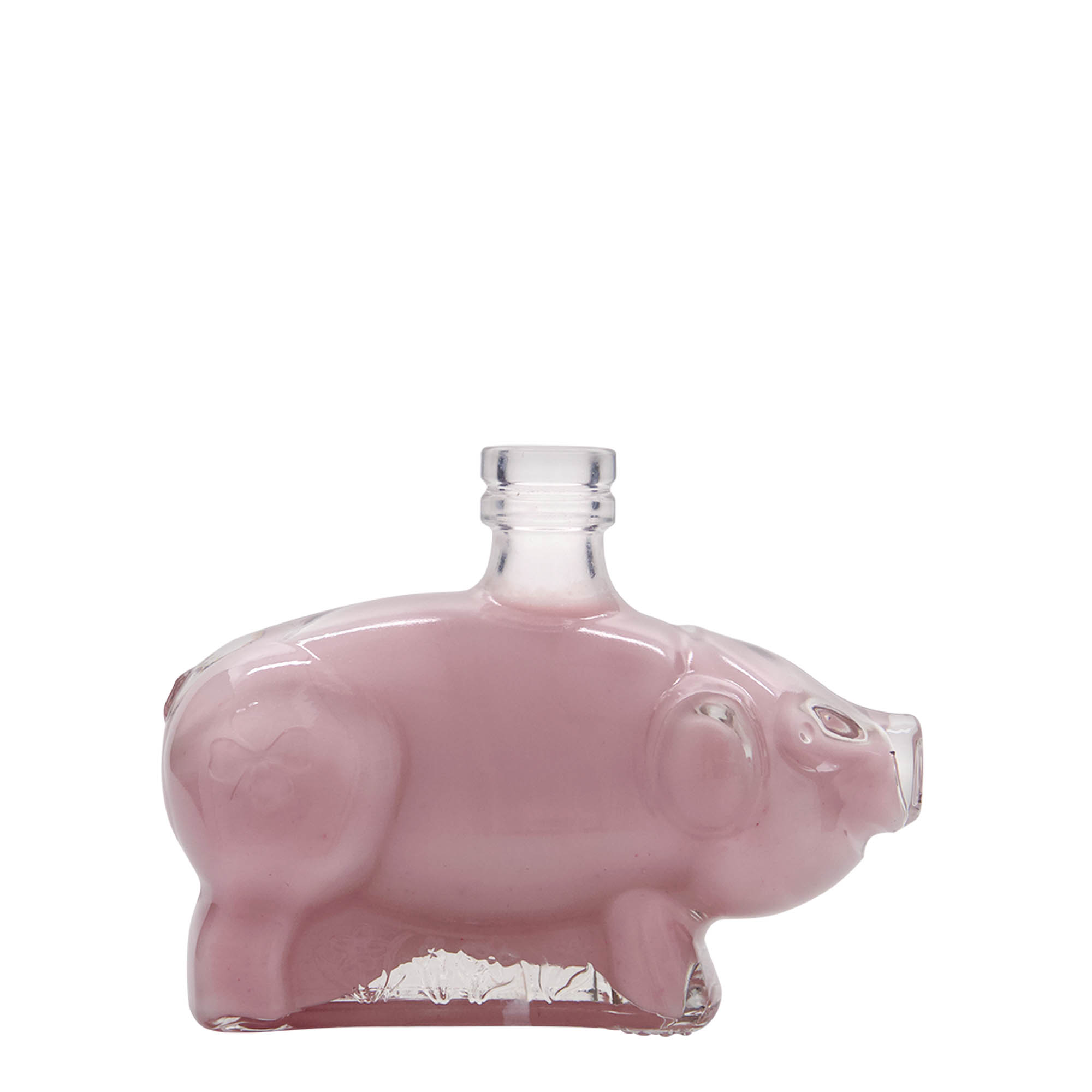 200 ml klaaspudel „Õnnelik põrsas“, avale: kork