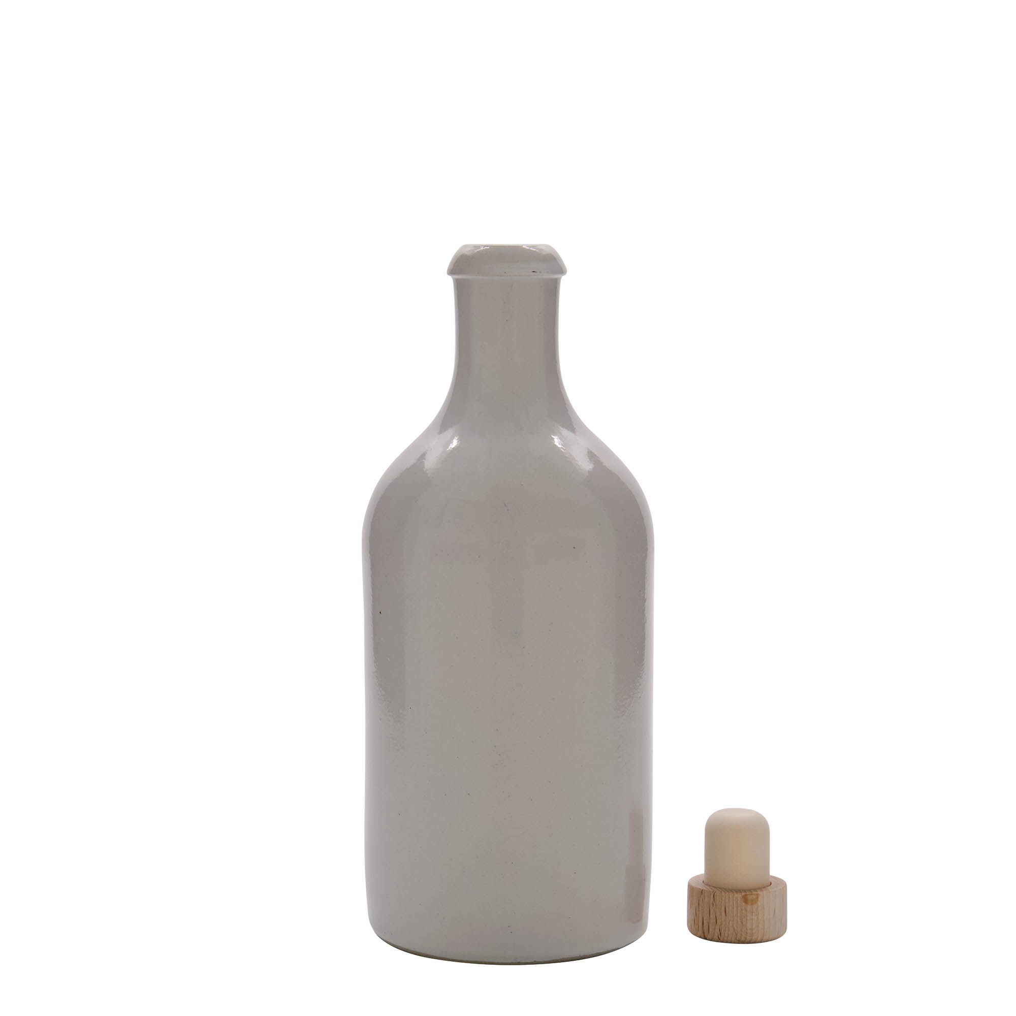 500 ml savinõu, keraamiline, valge, suuava: kork 500 ml savinõu, keraamiline, valge, suuava: kork