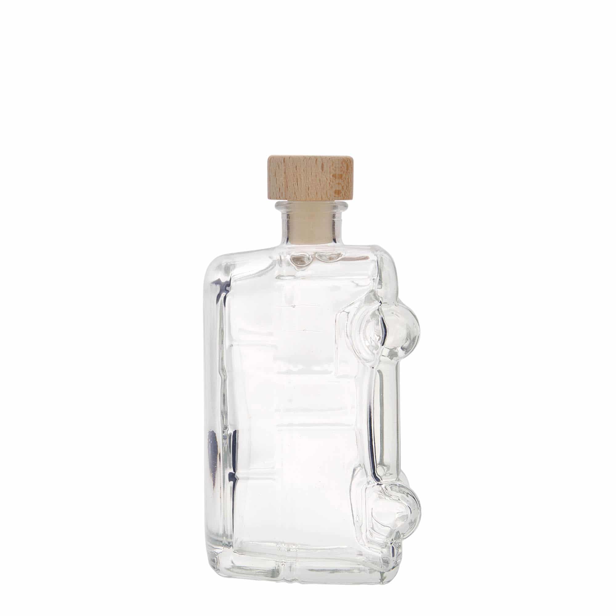 200 ml klaaspudel 'Bulli', sulgur: kork