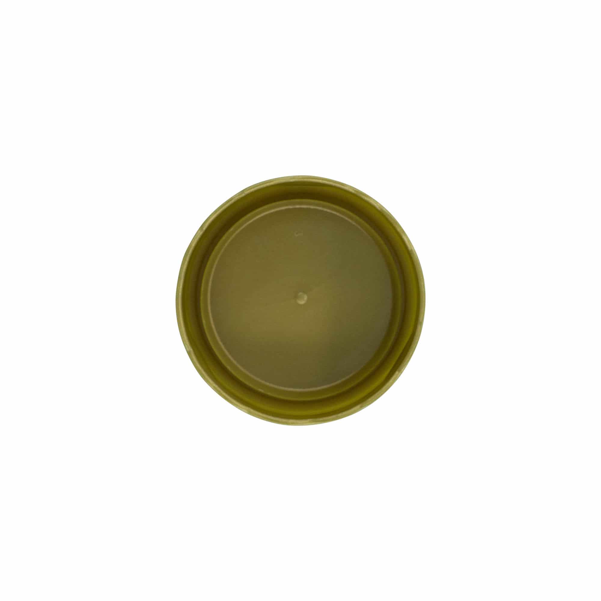 Kaaneplaat kitsakaelalisele keraamilisele potile, HDPE-plastik, kuldne