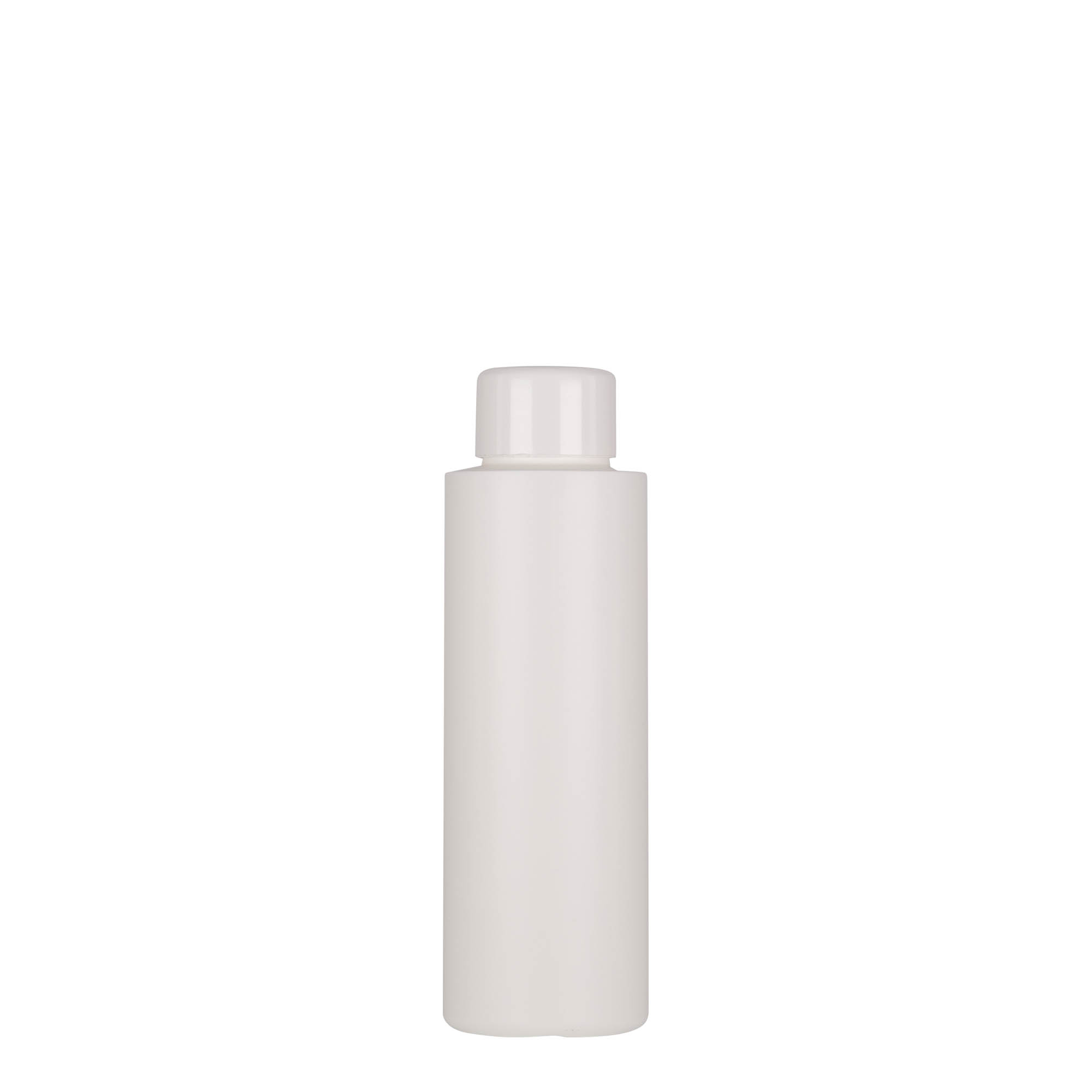 100 ml plastpudel 'Pipe', roheline HDPE, valge, ava: 24/410