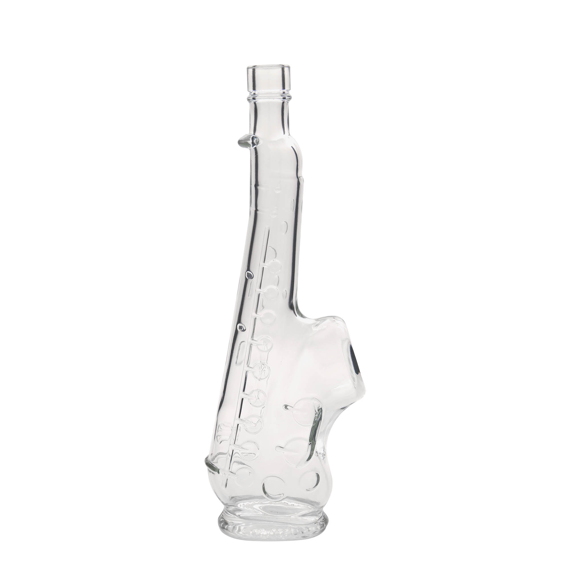 500 ml klaaspudel 'Saksofon', sulgur: kork