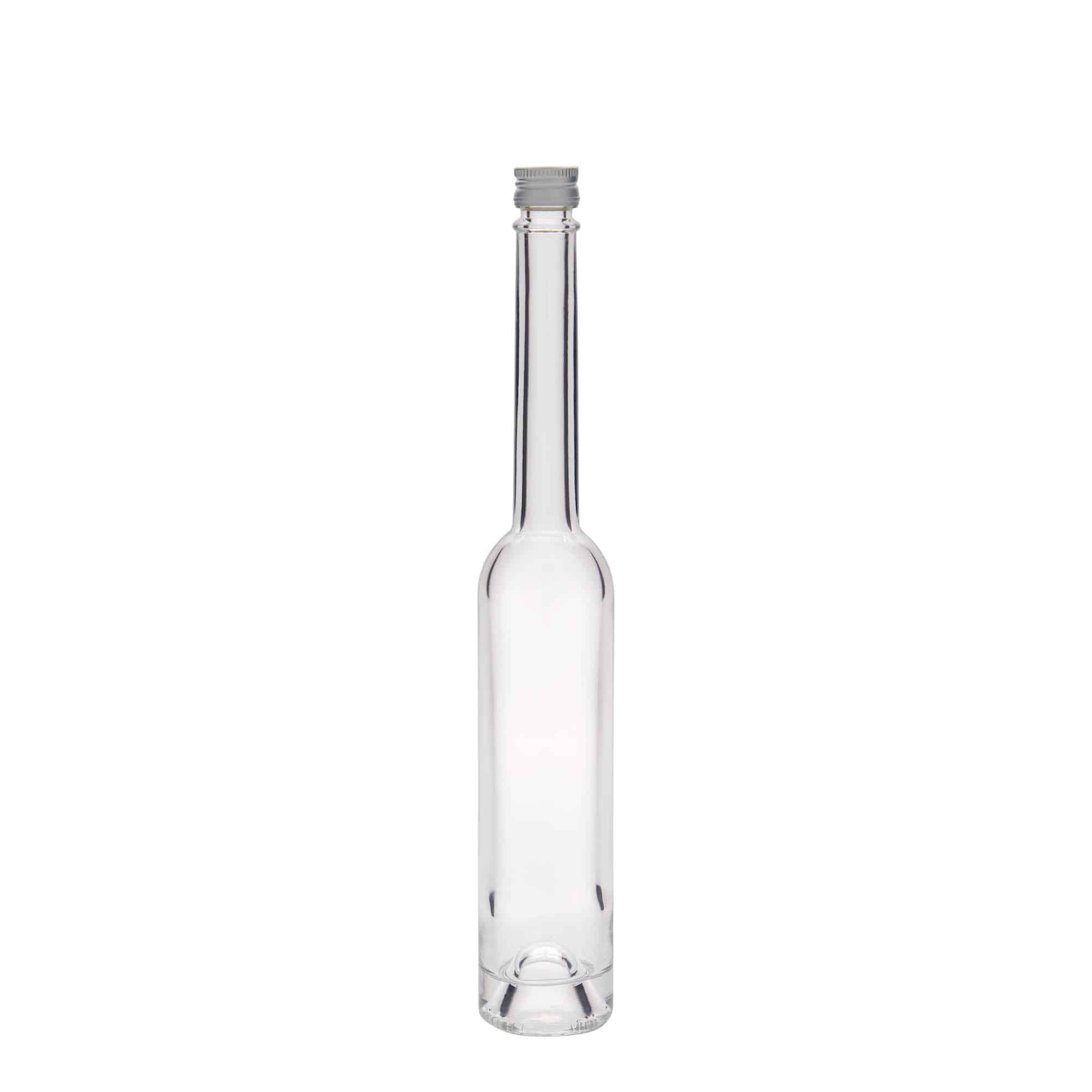 100 ml klaaspudel 'Platina', sulgur: PP 18
