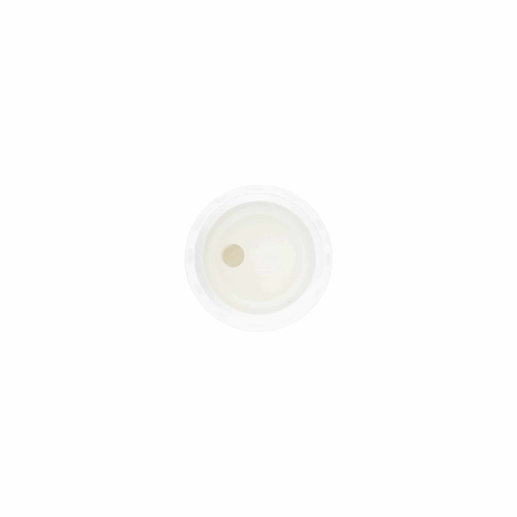 Keeratsiga kork Disc Top, PP-plast, valge, avausele: 20/410 Keeratsiga kork Disc Top, PP-plast, valge, avausele: 20/410