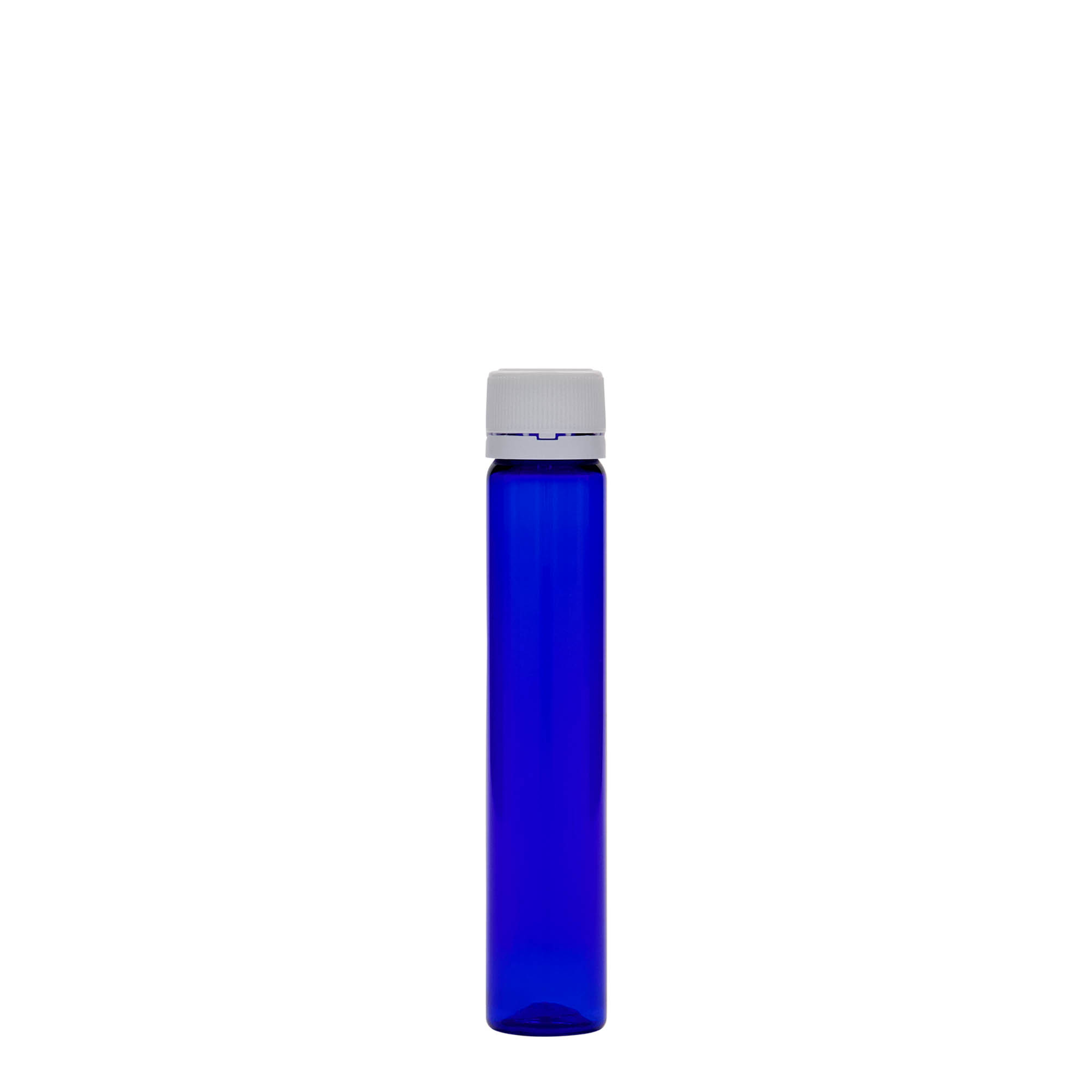25 ml PET toruke, plastik, kuninglik sinine, suuava: kruvikork 25 ml PET toruke, plastik, kuninglik sinine, suuava: kruvikork