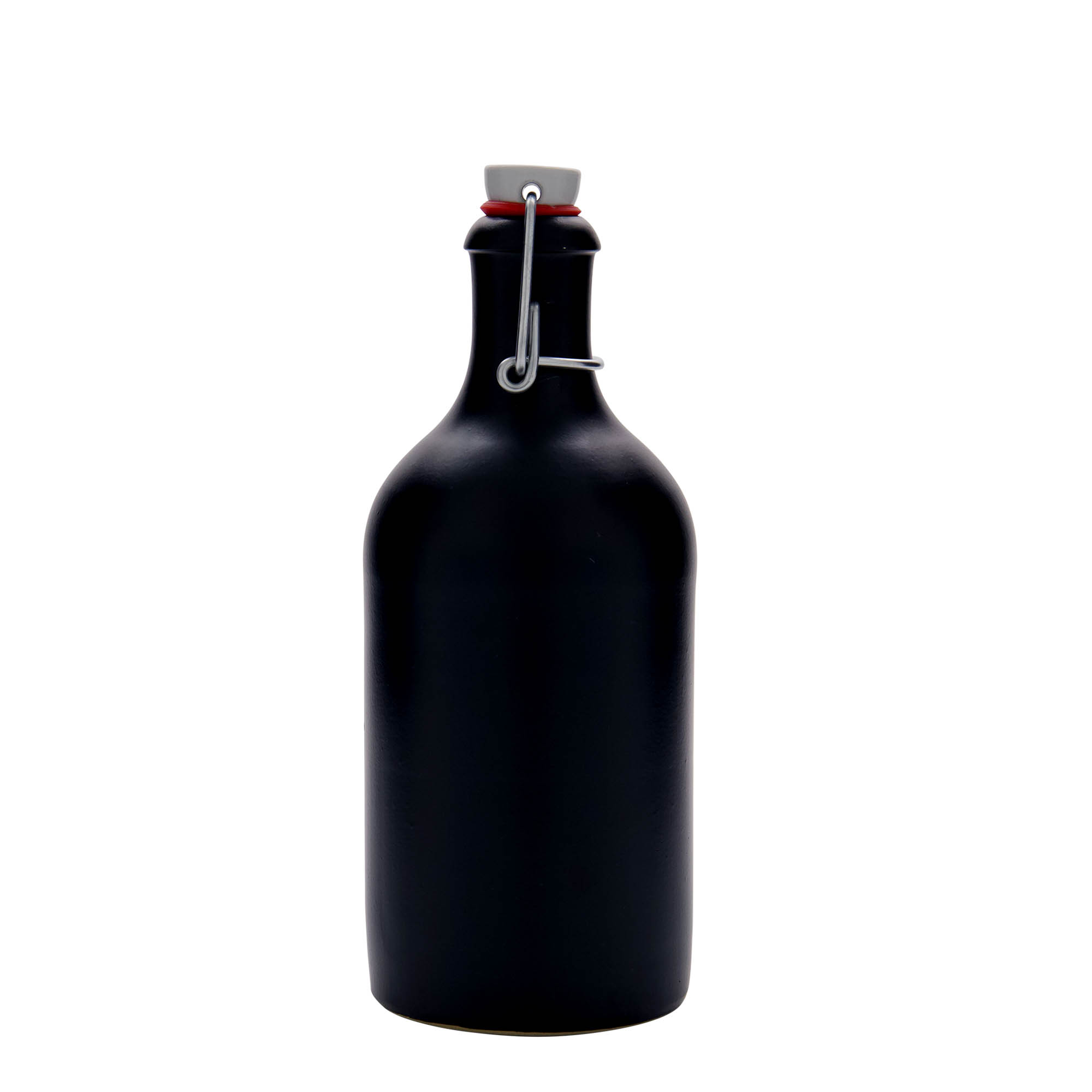 500 ml savipits, keraamiline, must, ava: klambriga sulgur