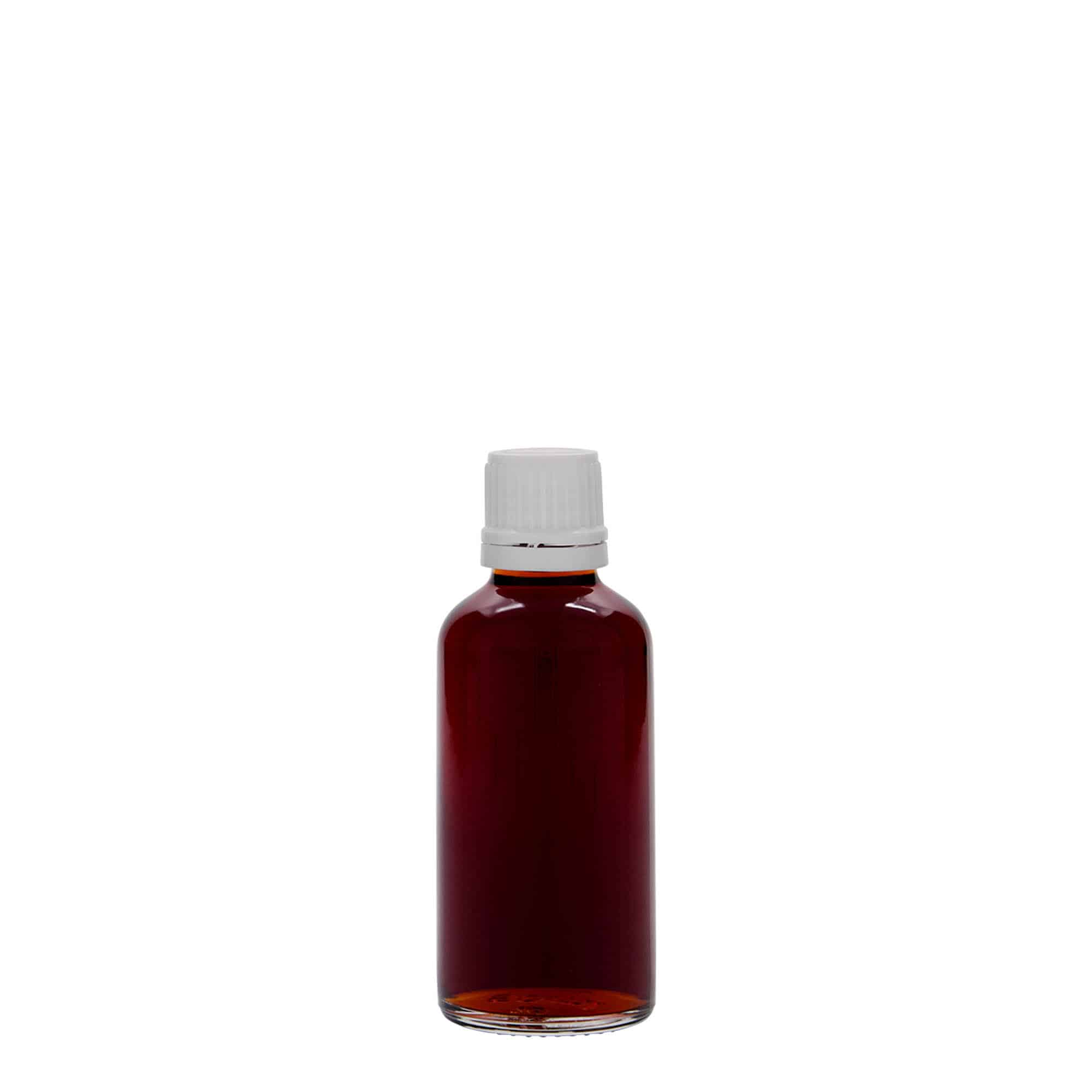 50 ml meditsiinipudel, klaas, ava: DIN 18