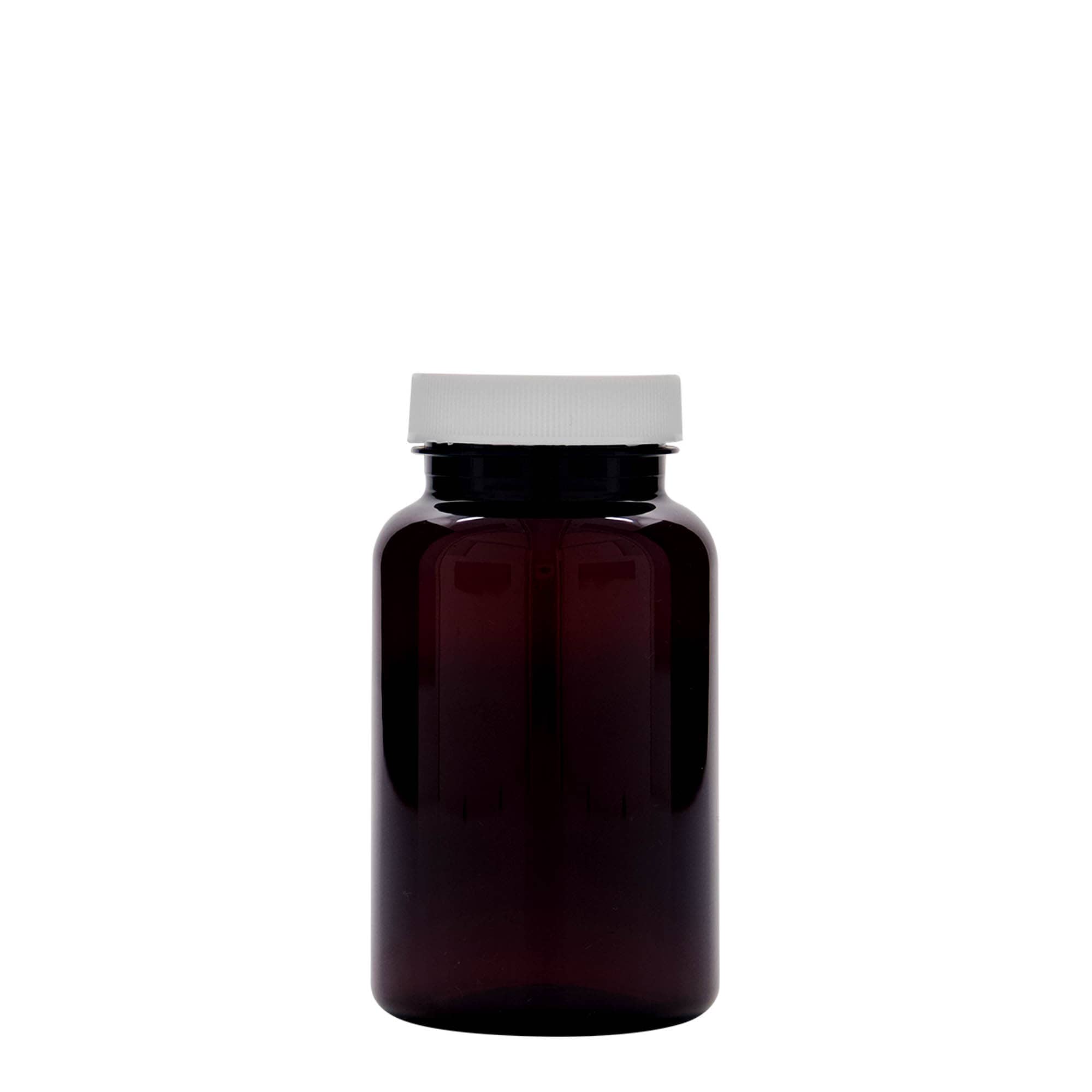 200 ml PET-pudel, plastik, pruun, suuava: 45/400
