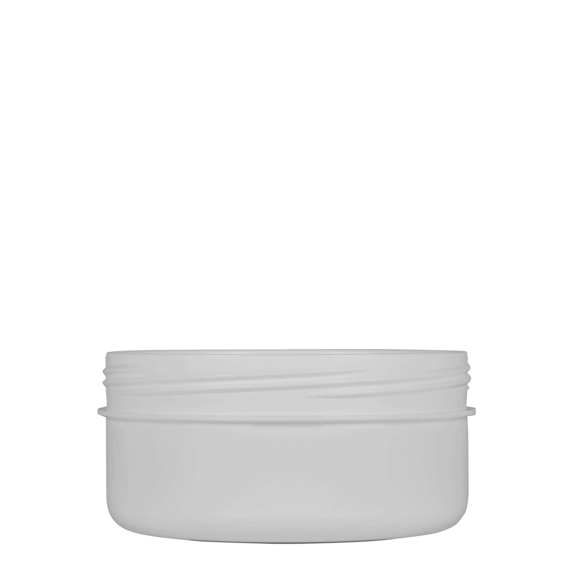 250 ml plasttoos 'White Line', PP, valge, sulgur: keeratav kaas 250 ml plasttoos 'White Line', PP, valge, sulgur: keeratav kaas